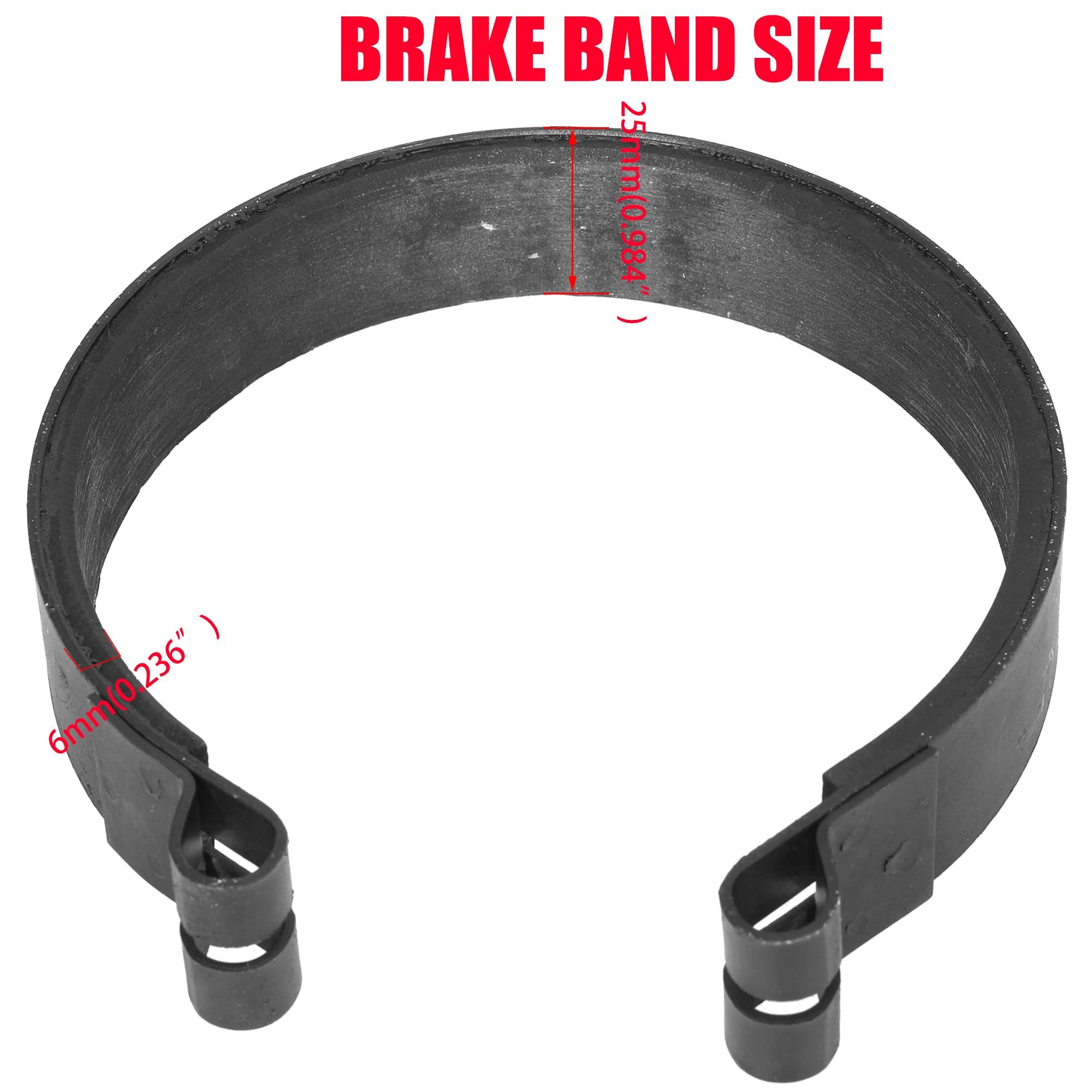 Grehua Rear 4'' Drum Brake Band Pin Brake Cable Kit For Manco Bandit Critter 1492 4316 297 Rotary 484 Azusa 2251-B Yerf-Dog Pred