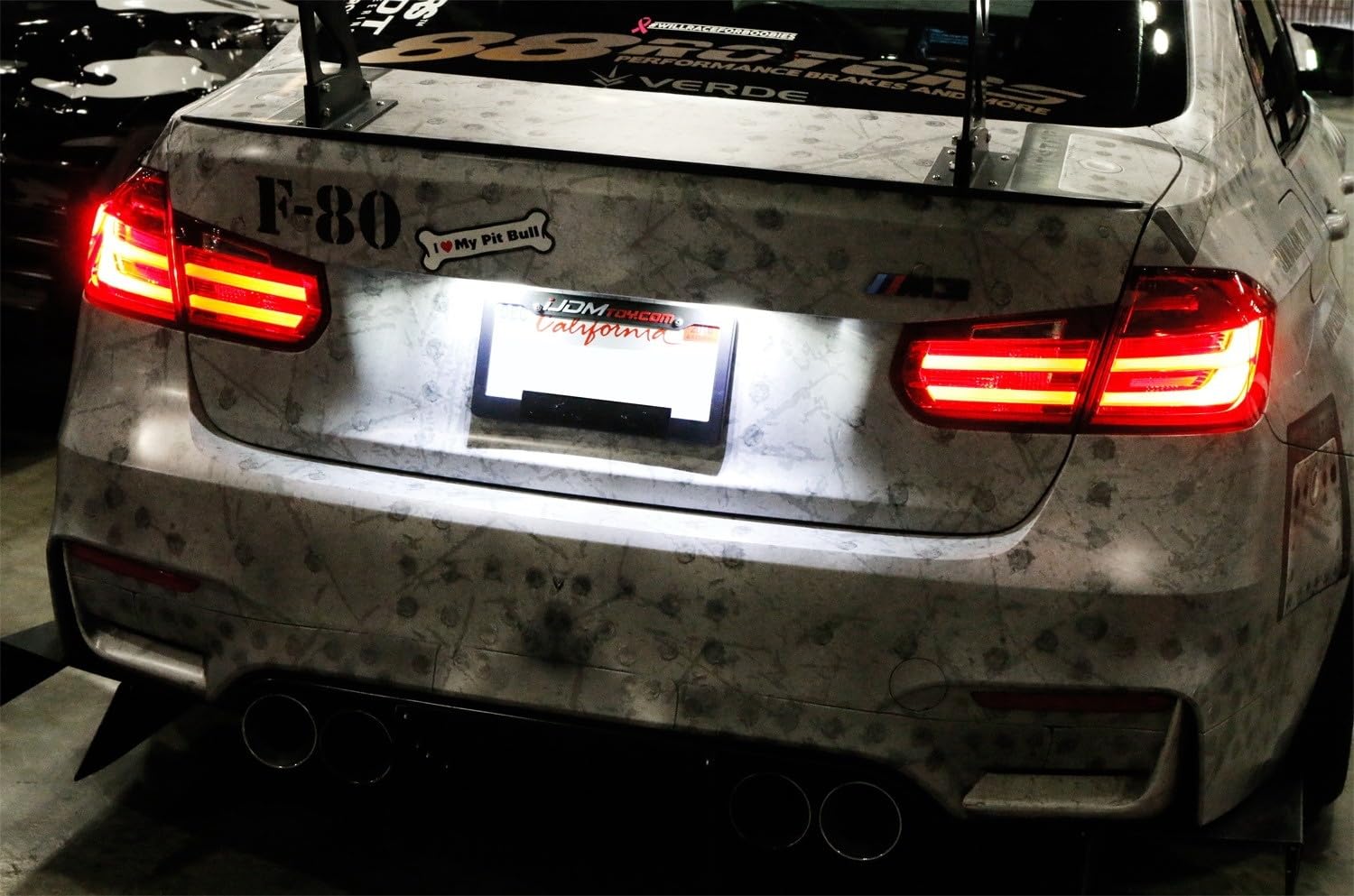 Ijdmtoy Oem-Fit 3W Full Led License Plate Light Kit Compatible With Bmw 1 2 3 4 5 Series X3 X4 X5 X6, Powered By 24-Smd Xenon Wh