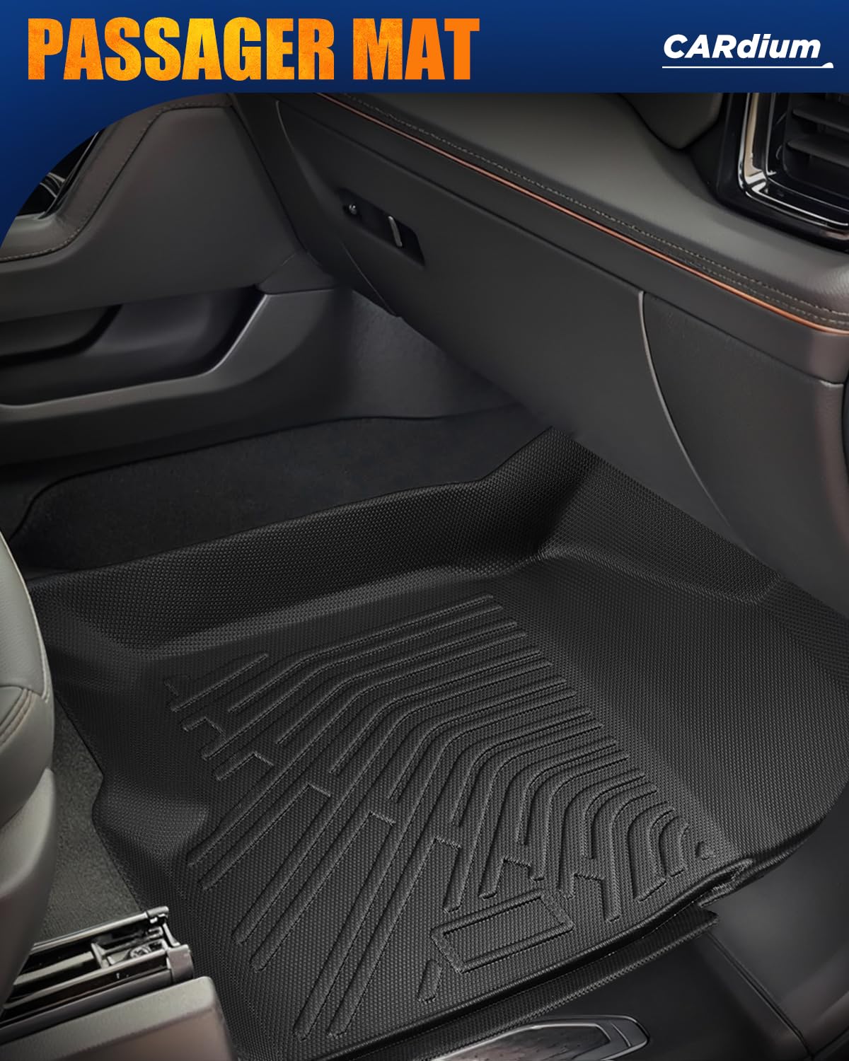 All Weather Floor Mats | for Chevy Silverado/for GMC Sierra 2025 2024-2019 | Crew Cab Only | Front & Backseat Truck Liners | 150