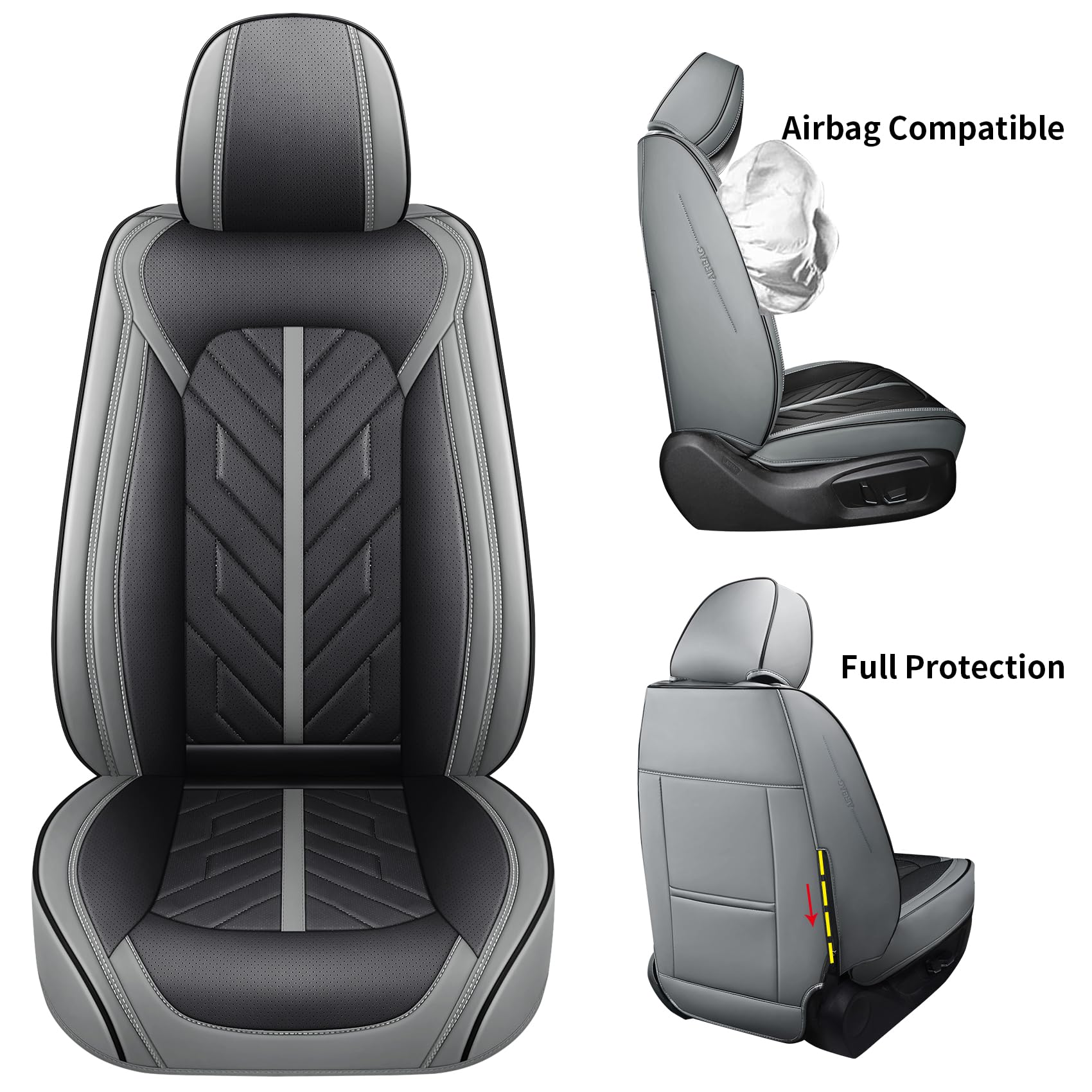 Tomatoman Car Seat Covers Compatible with Accent Elantra Tucson Equus Genesis Sonata Jeep Renegade Liberty Cherokee Full Coverag