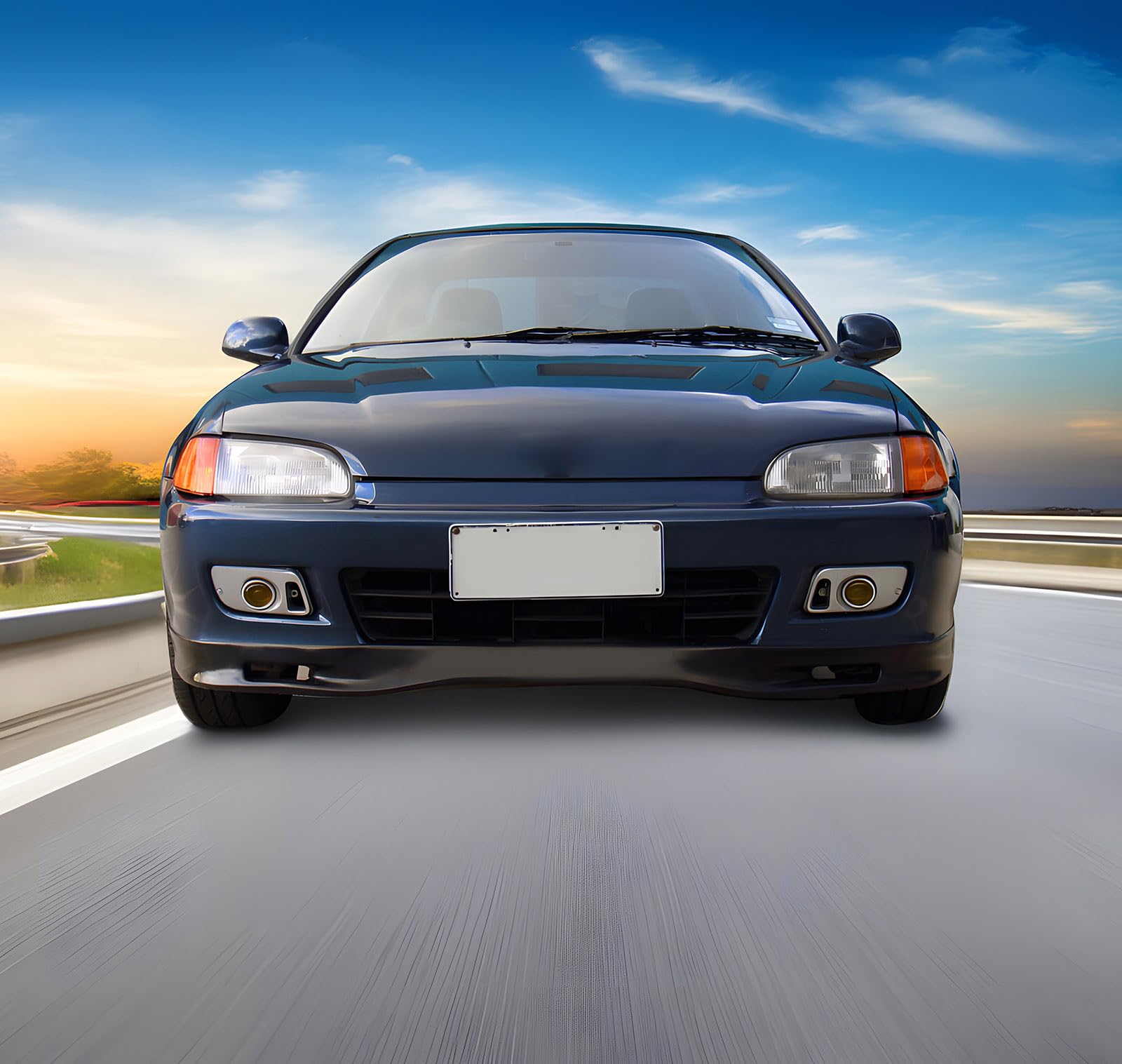 IKON MOTORSPORTS Front Bumper Lip, Compatible with 1992-1995 Honda Civic, Black PU Front Lip Finisher Under Chin Spoiler Add On
