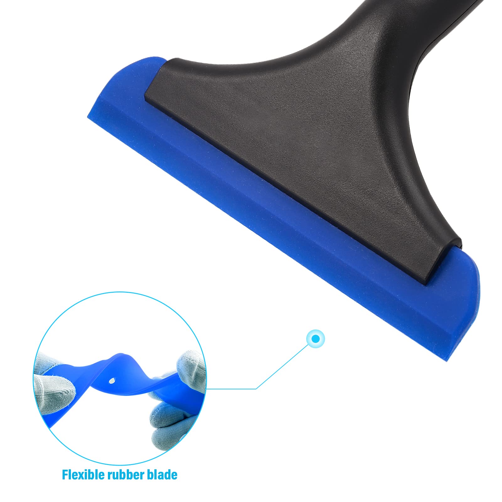 Gomake Small Silicone Squeegee Window Shower Squeegee Tool,Auto Water Blade For Car Windshield, Window, Mirror, Glass Door,Bathr