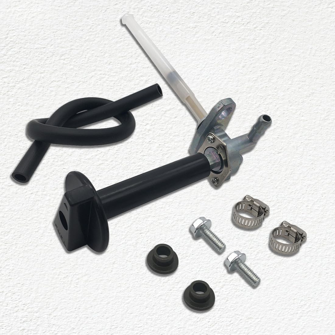 Fuel Tank Petcock Valve with Lever Screw Fits for 1997-2014 Honda Recon 250 TRX250TE TRX250TM 2x4 ES Fourmax Rancher TRX350 ATV