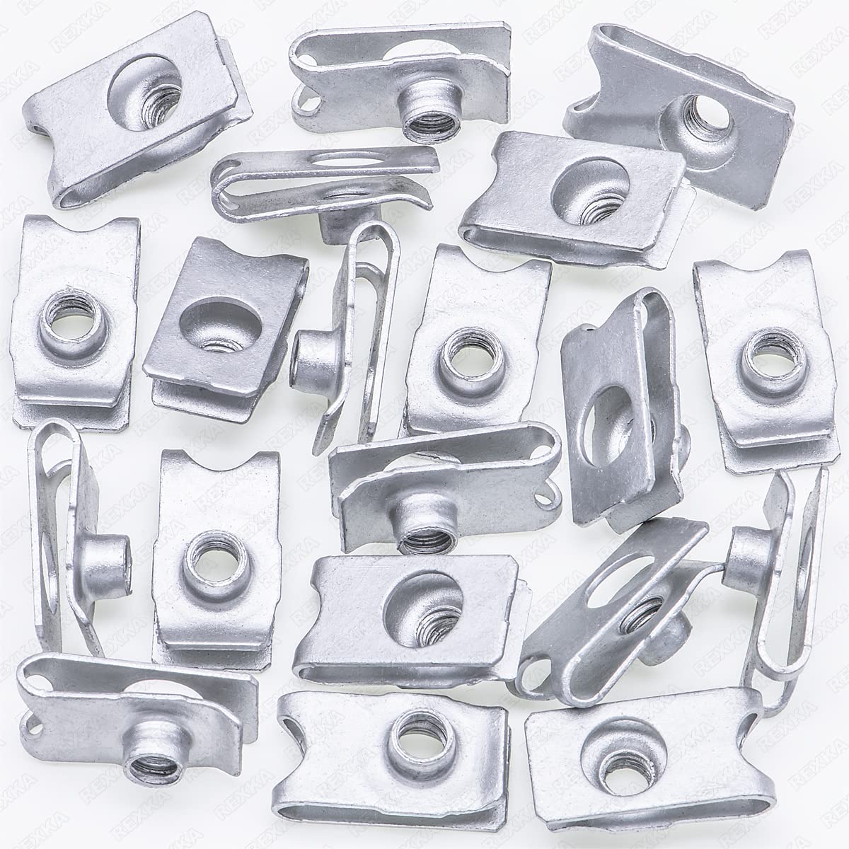 Rexka 20 Pcs M6-1.0 Bumper Cover Retainer U Nut Compatible With Honda Acura 90675-Sa5-003 Accord Civic Cr-V Crx Odyssey Pilot Ridgeline Cl Integra Legend Mdx Rl 90675Sa5003