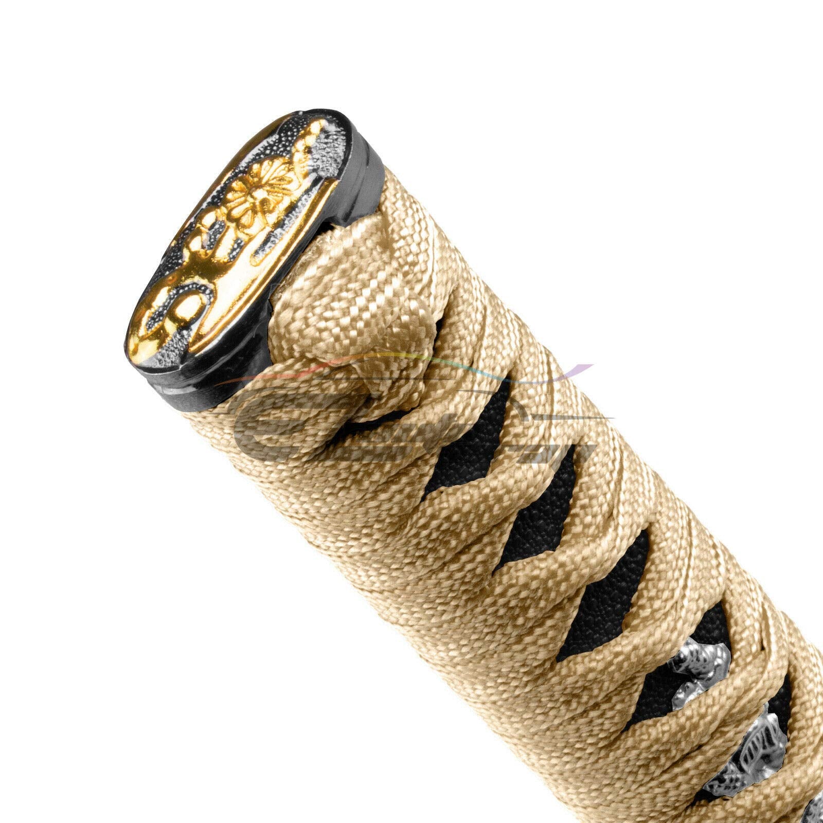 EZAUTO WRAP Samurai Sword Shift Knob - 15cm Gold Black Alloy Katana, Universal Adapter