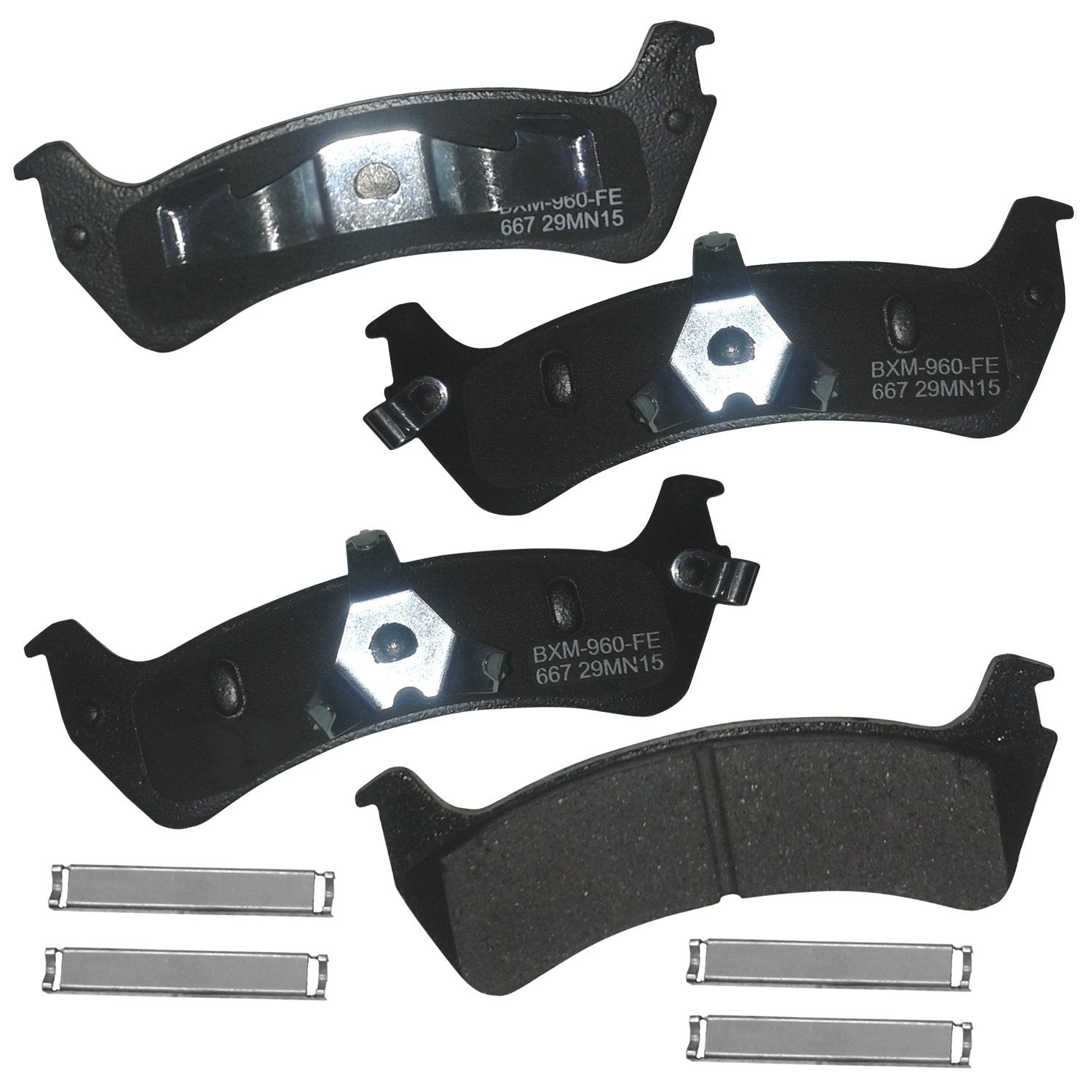 Bendix Premium Sbm667 Semi-Metallic Rear Brake Pads For Ford Explorer 2001-1995, Explorer Sport 2003-2001, Explorer Sport Trac 2