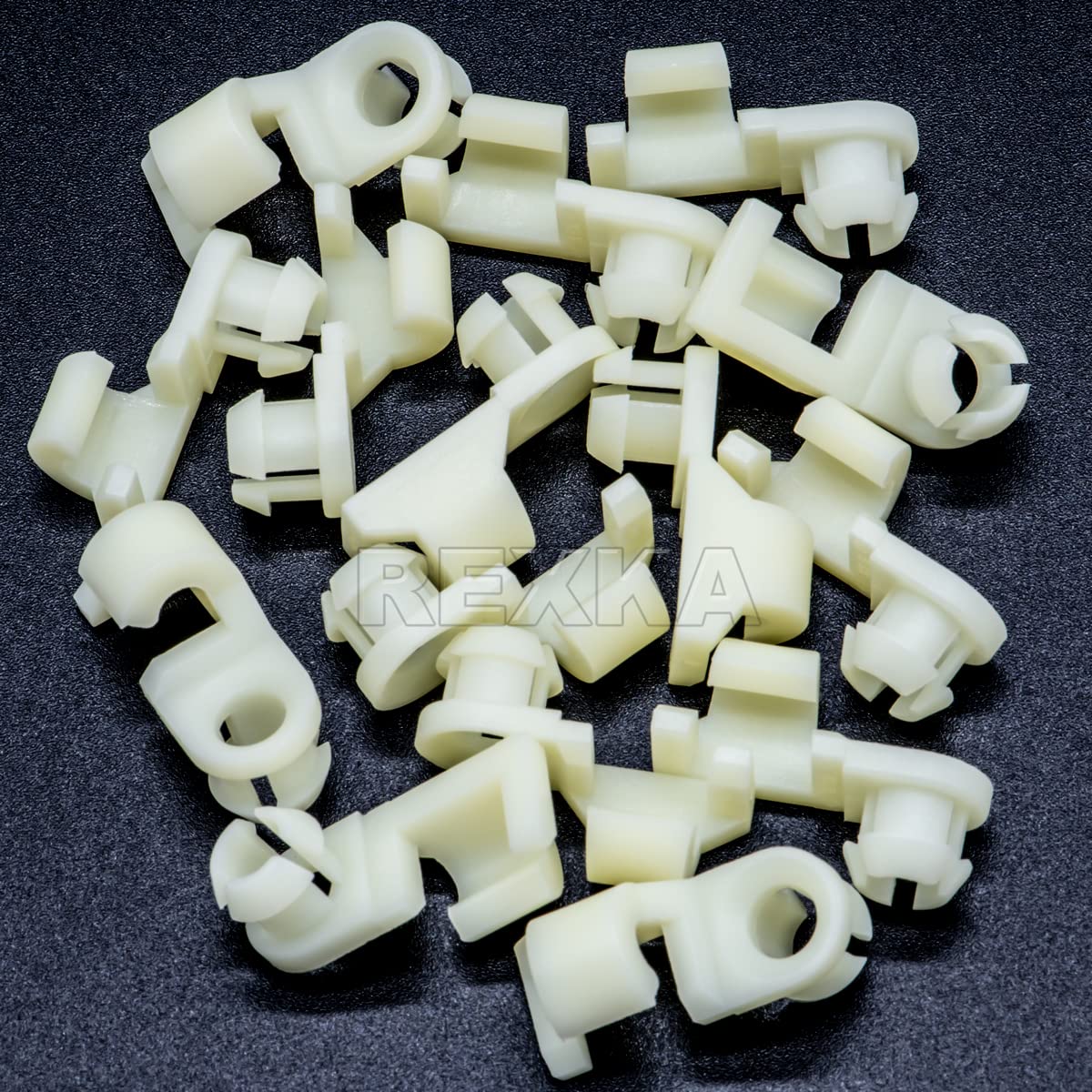 Rexka 15Pcs Tailgate Handle Lock Rod Retainer Clip 3/16 Rod 15545178 For Gm Chevy Gmc Trucks Pickups 1500 2500 3500 Sonoma