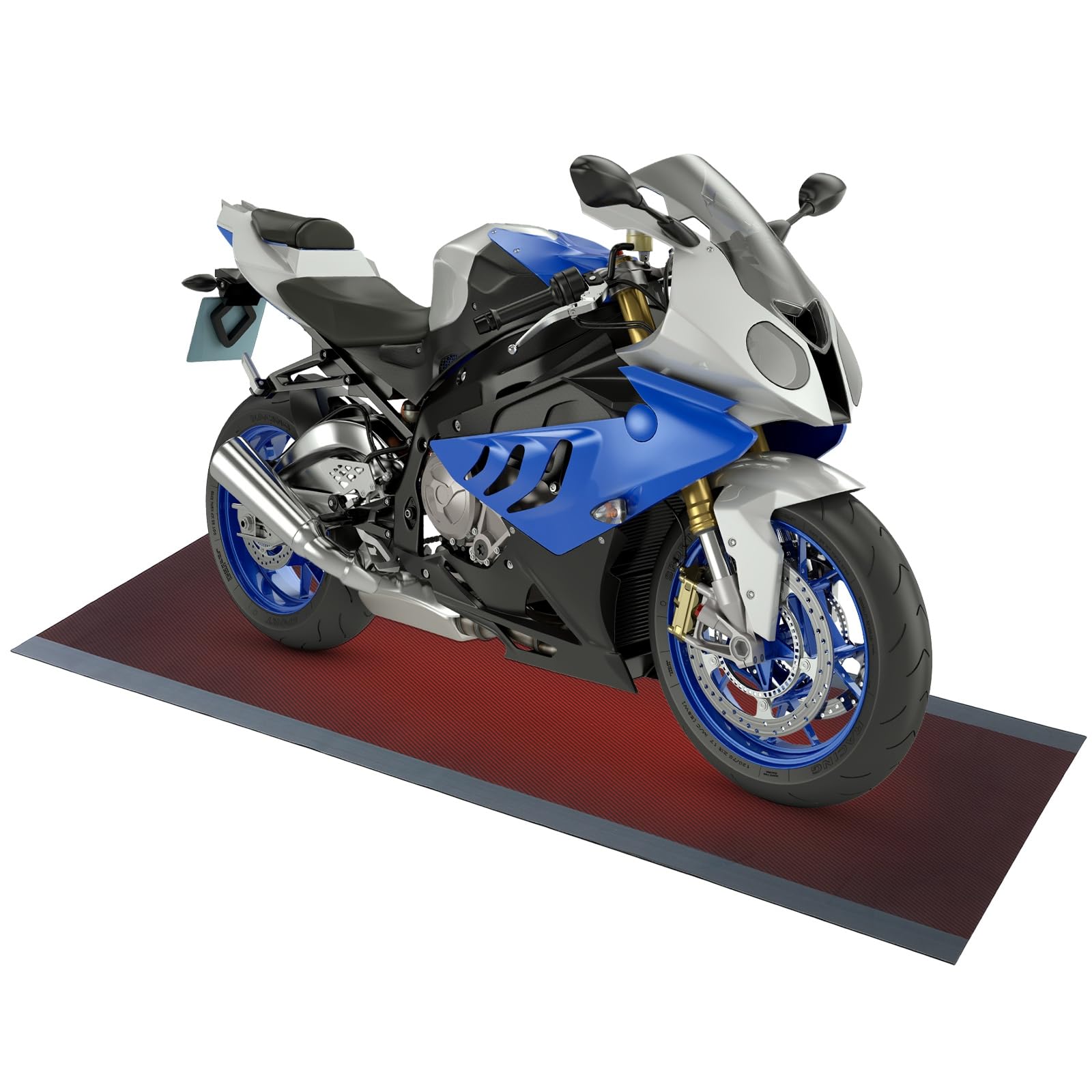 Drydiet 78 x 31 Inch Motorcycle Mat Garage Floor Rug Washable Parking Mats for Garage Floors Non Slip Oil Absorbent Pad Rubber B