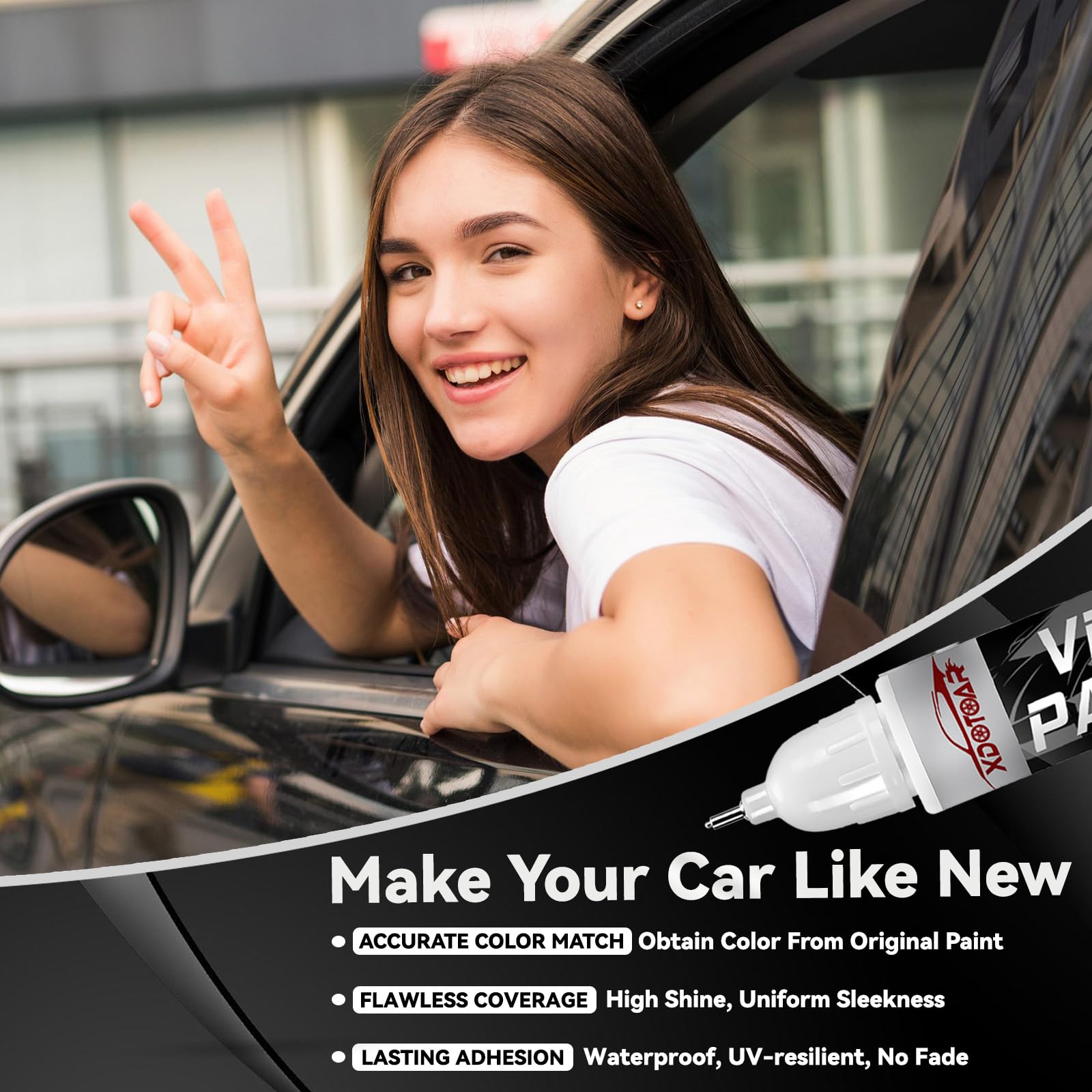 Black Touch Up Paint For Cars, Color Accurate Car Touch Up Paint, Professional Automotive Paint Scratch Repair, Lasting Auto Scr