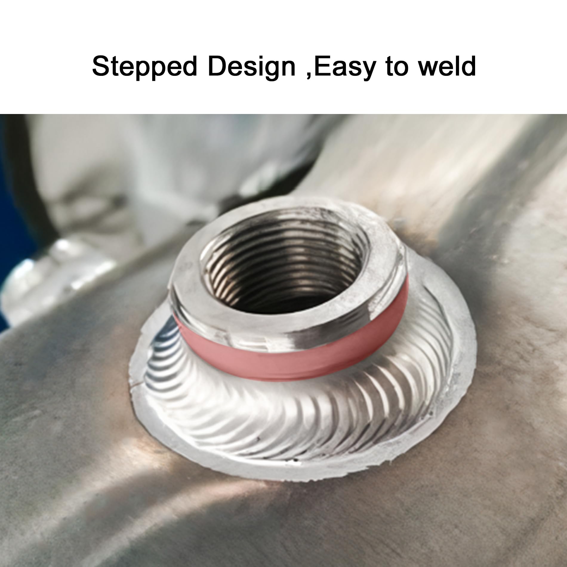 Evil Energy 3/8'' Npt Female Weld On Bung Fitting Aluminum 2Pcs