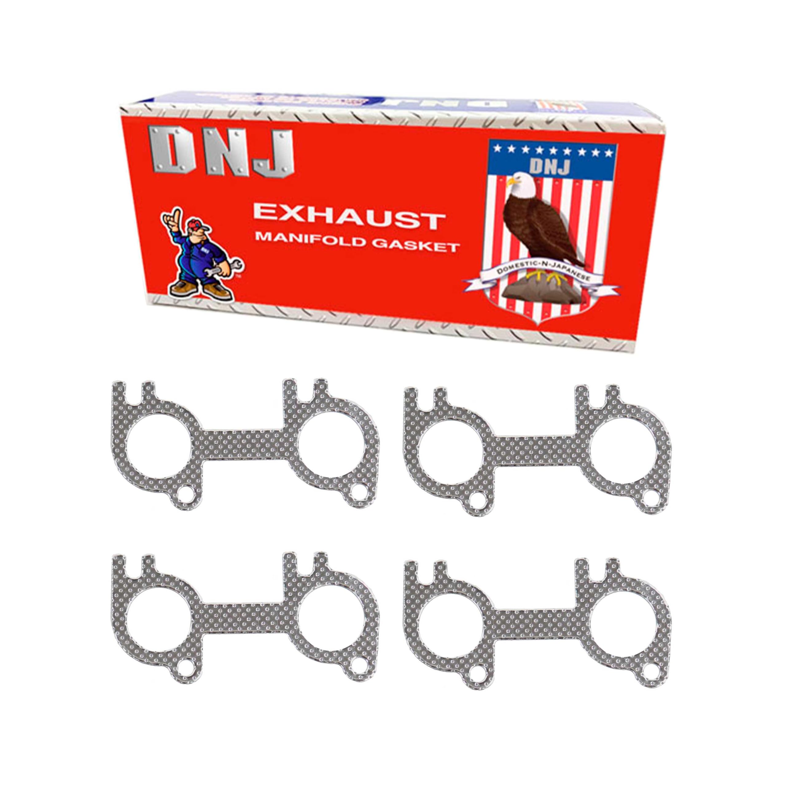 Dnj Eg4150 Exhaust Manifold Gasket For 1991-2015/Ford, Lincoln, Mercury/Cougar, E-250, Excursion, Expedition, Explorer, F-150, F
