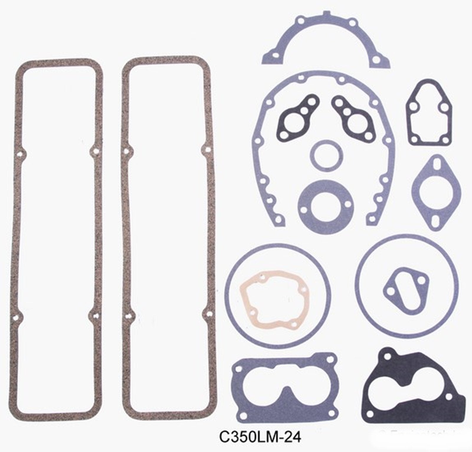 Enginetech Engine Rebuild Overhaul Kit for 1986-1992 Chevrolet SBC 350 5.7L V8 with Flat-Top Pistons