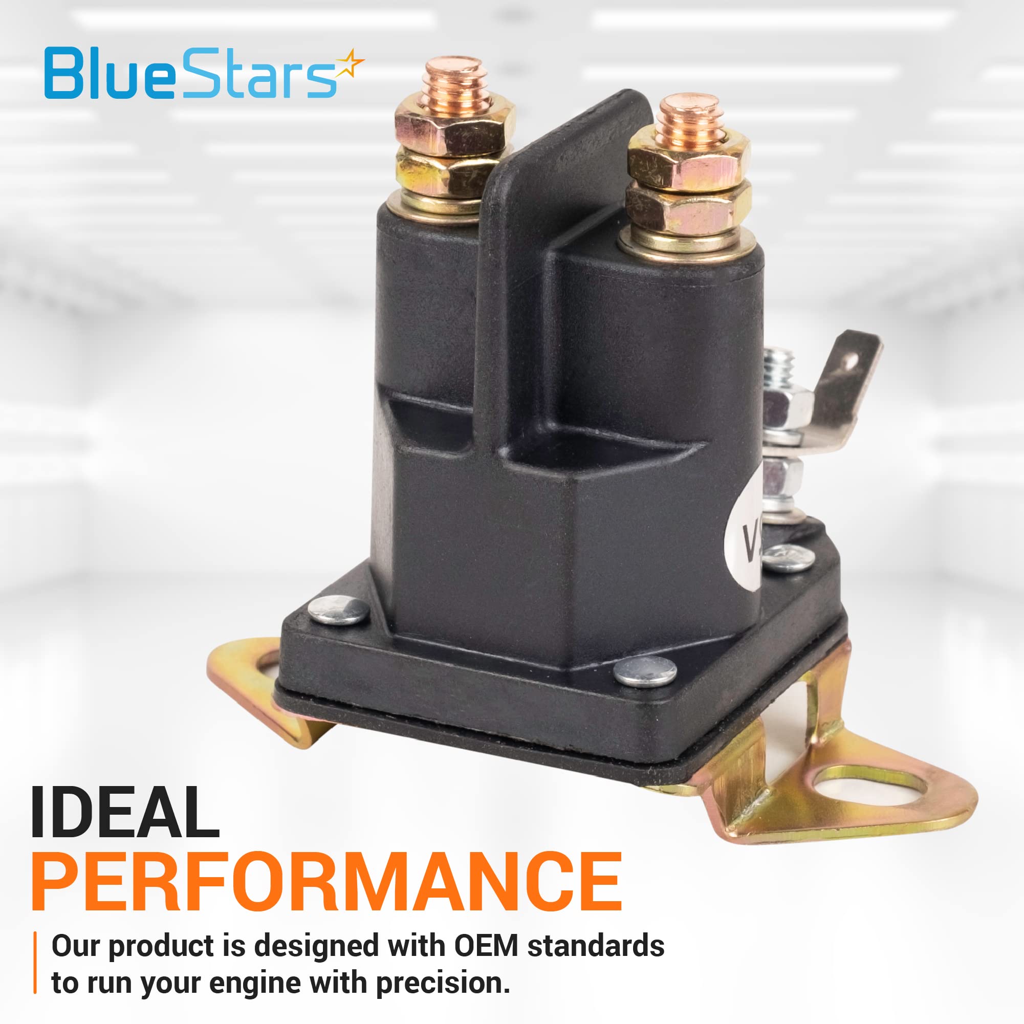 BlueStars MIU12537 Starter Solenoid by BlueStars - for John Deere S240 X300 X304 X305R X310 X320 X324 X350 X354 X360 X370 X380 X