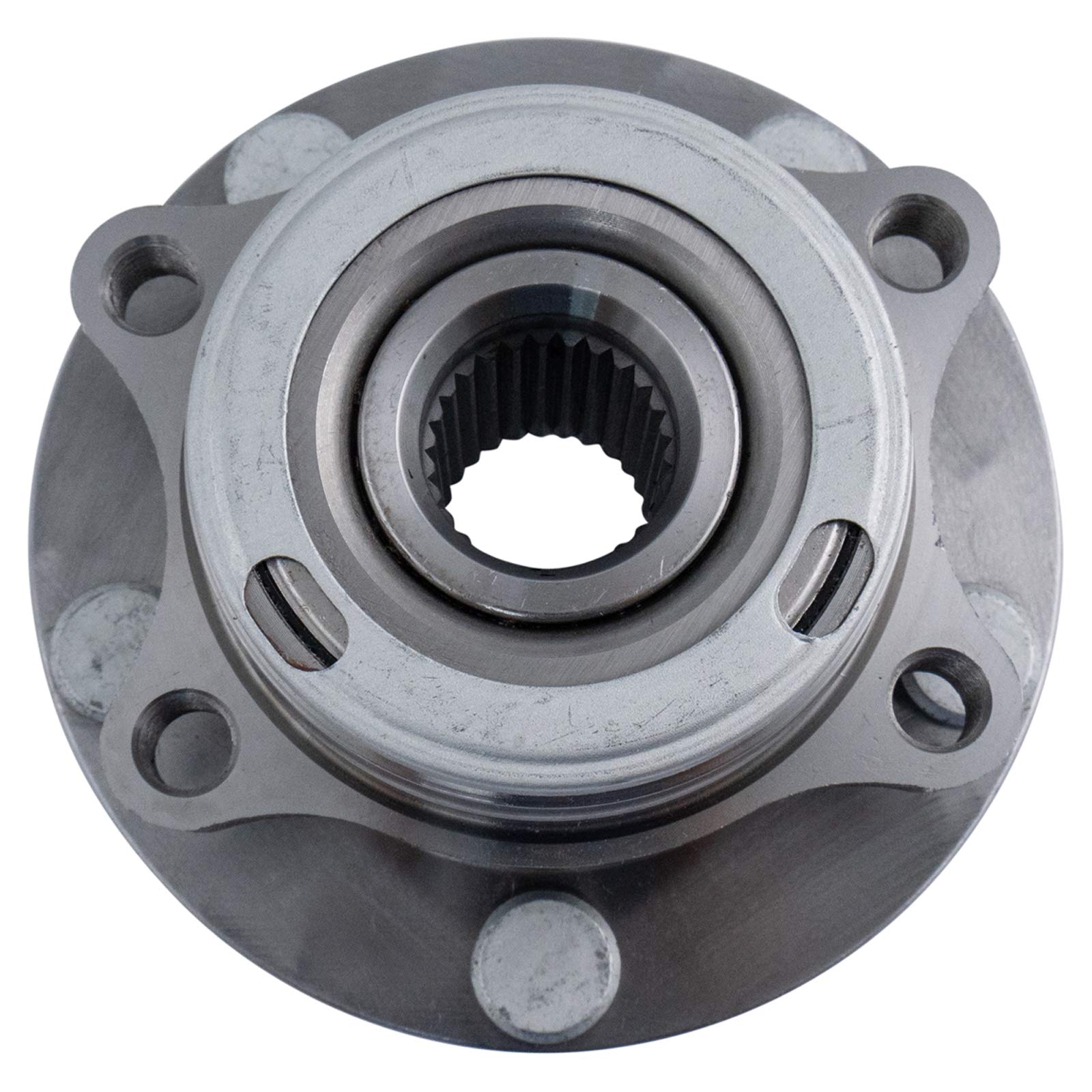 TRQ Front Wheel Hub Bearings Assembly Set for 2004-2006 INFINITI G35, Alloy Steel, Driver & Passenger Side, Model BHA51479