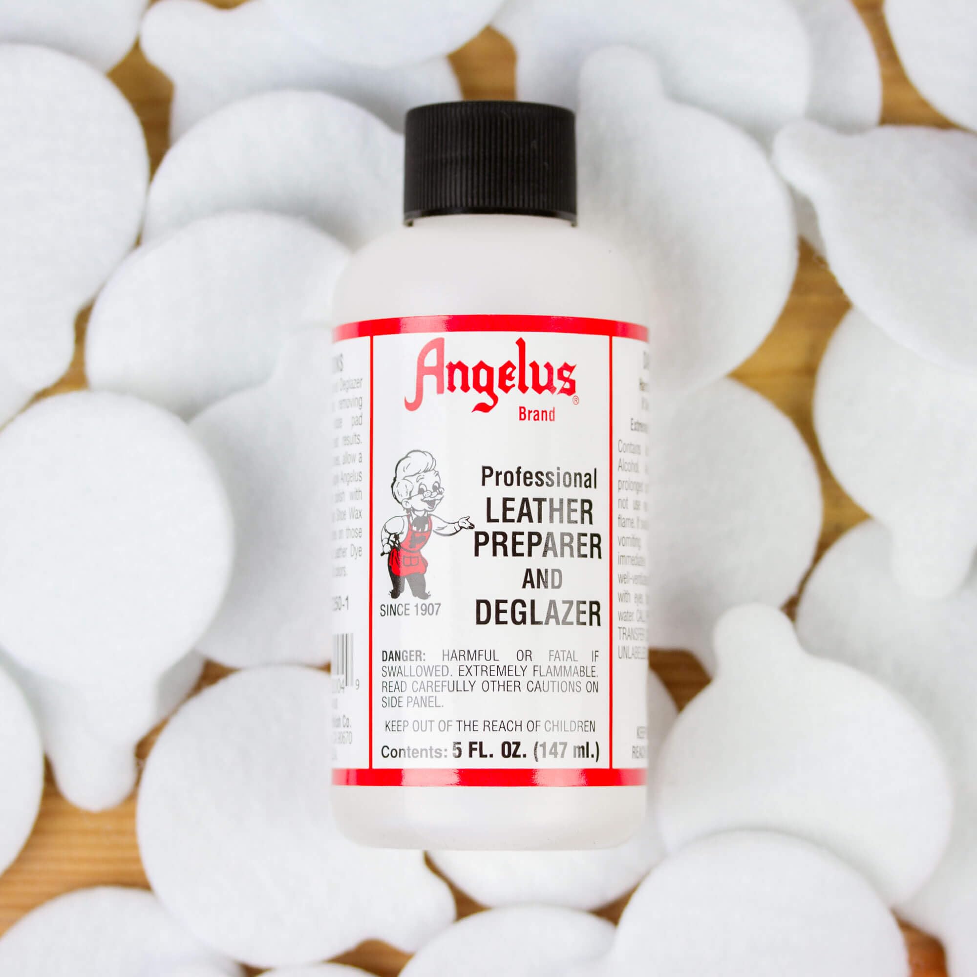 Angelus Leather Preparer Deglazer - Clear, 5 oz - Model 820-04-000 for Effective Leather Cleaning and Preparation
