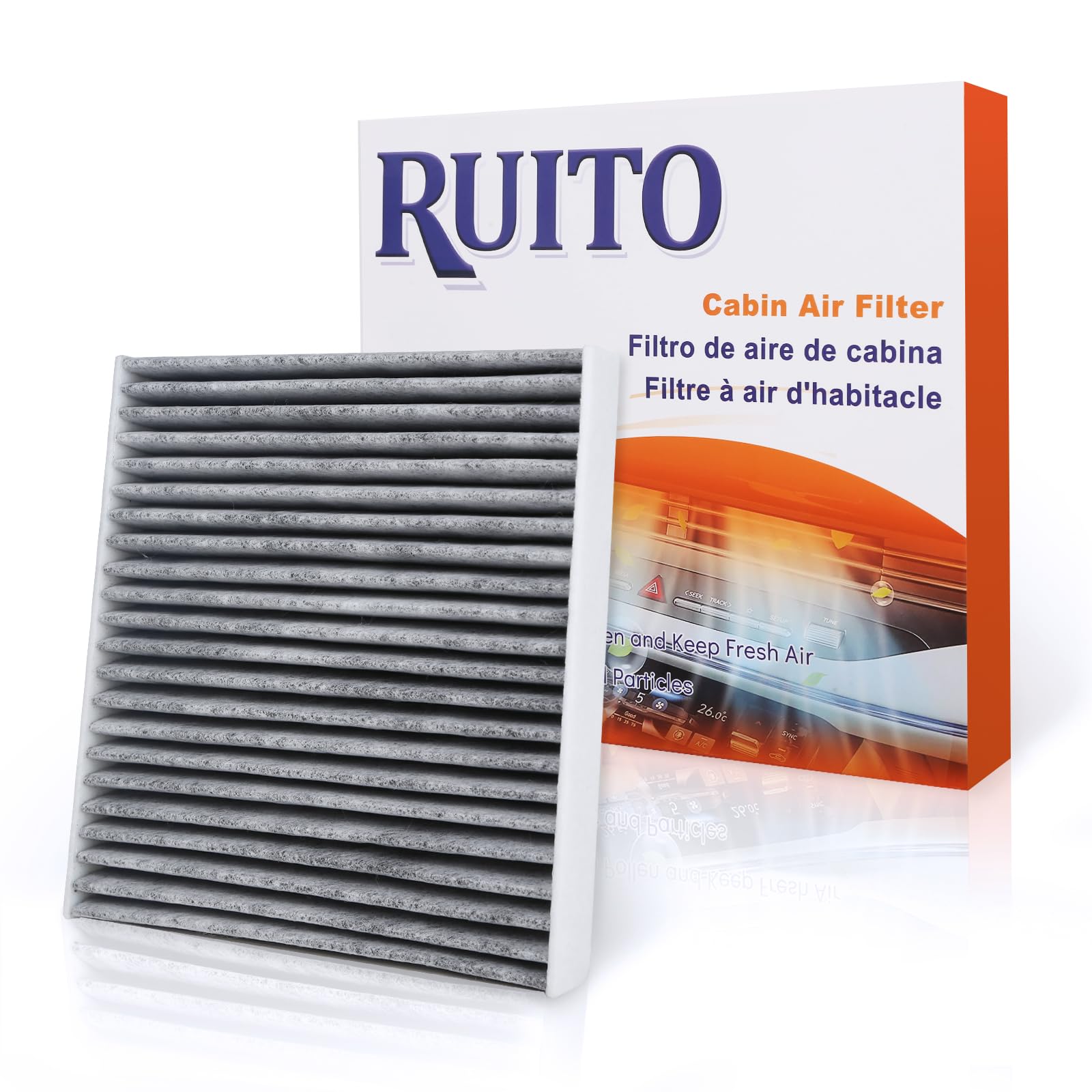 Ruito Cabin Air Filter, Compatible With 2017-2022 Ioniq, 2017-2022 Niro, Replacement For Cf12508, Caf10002P, Pc99273, Wp2064
