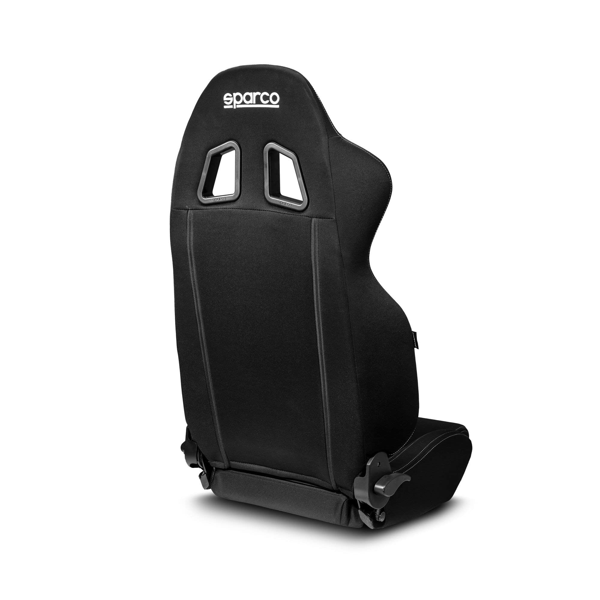 Sparco SEAT R100 Reclining Chair, Fabric/Faux Leather, Black/Gray, Model 009014NRGR