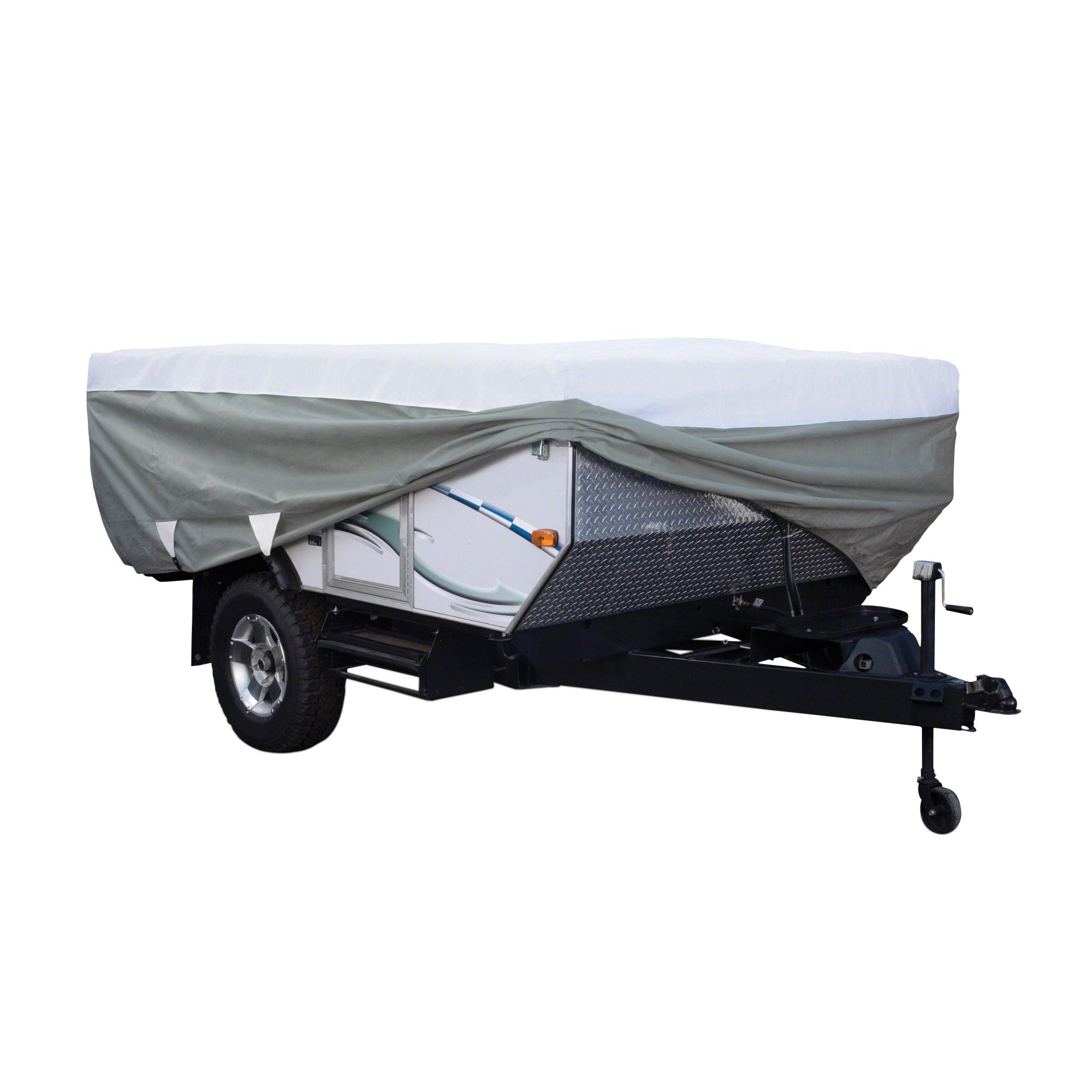 Classic Accessories Over Drive PolyPRO3 Folding Camping Trailer Cover, Fits 1214L, RV Cover, Camper Cover, Travel Trailer Cov