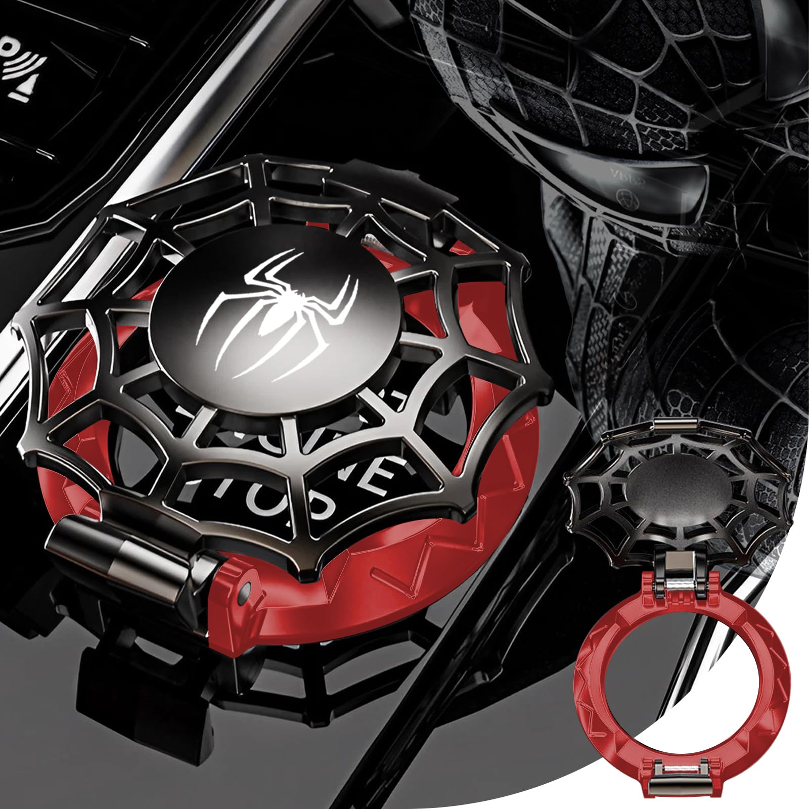 Original | Push Start Button Cover, Spiderman Car Engine Start Stop Button Cover Protector, Cool Car Accessories Interior Decor
