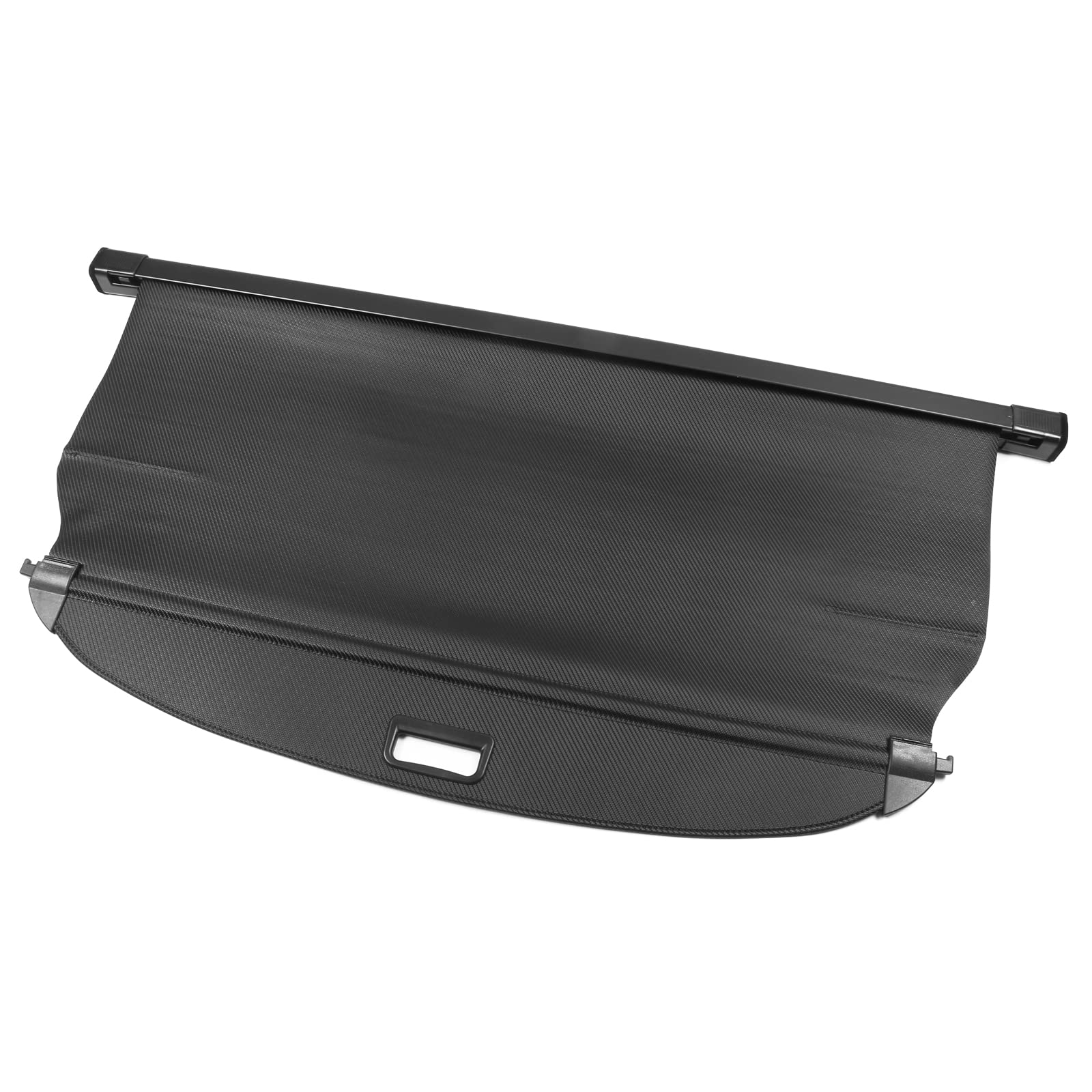 IKON MOTORSPORTS, Rear Cargo Cover Compatible with 2016-2021 Hyundai Tucson, Retractable Rear Trunk Security Cargo Cover Black P