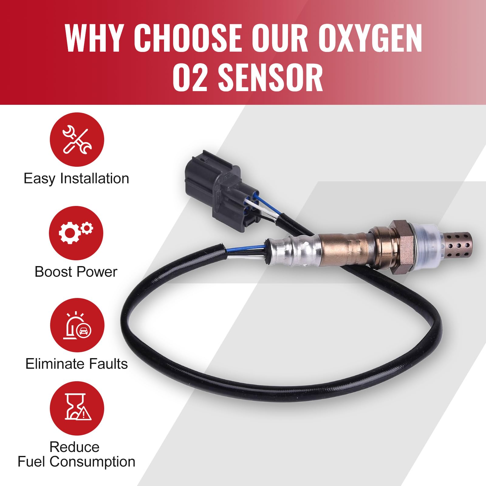 Bapmic 234-4099 Oxygen Sensor Downstream Sg336 13007 Replacement For 1992-2000 Honda Civic Odyssey Accord 92 93 95-99 Acura Inte