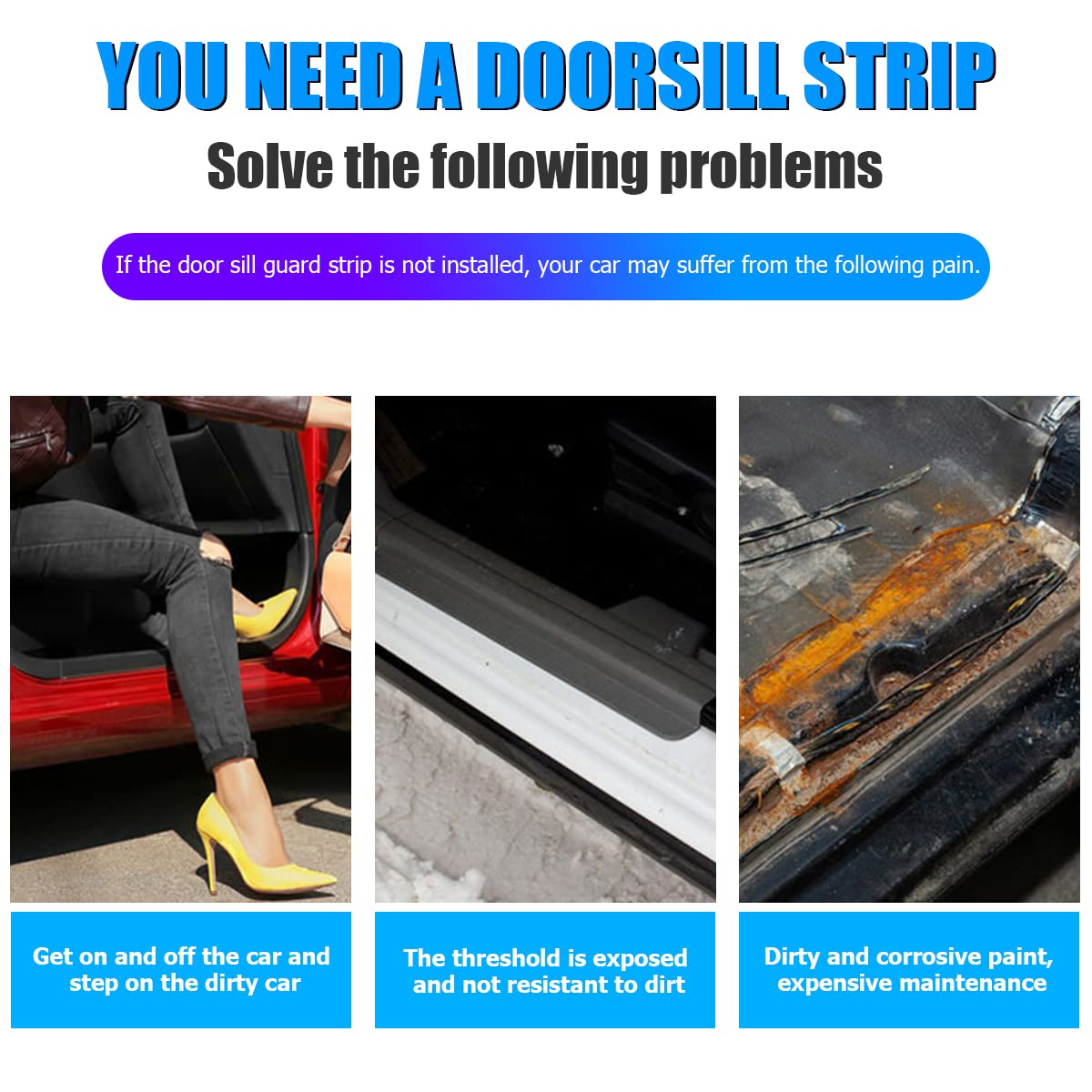 4Pcs Car Door Sill Protector And 1Pcs Rear Bumper Guard, Carbon Fiber Anti-Scratch Cover Strips, Trunk Door Entry Edge Protection Sticker, Auto Accessories Universal For Most Vehicles (Red/Sport)