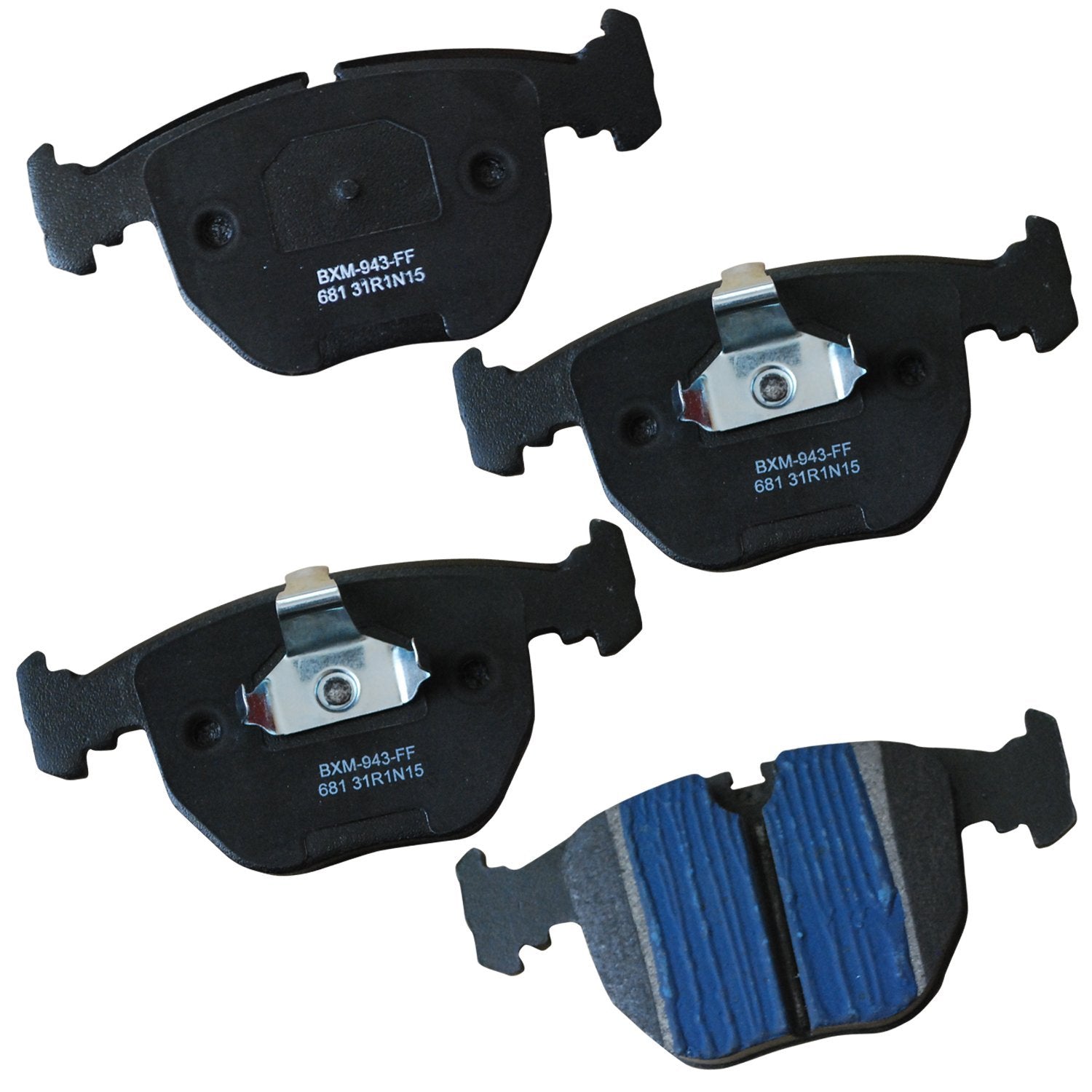 Bendix Premium Sbm681 Semi-Metallic Front Brake Pads For Bmw 530I 2003-2001, 540I 2003-1997, 740I 1995, 740I 2001-1997, 740Il 20