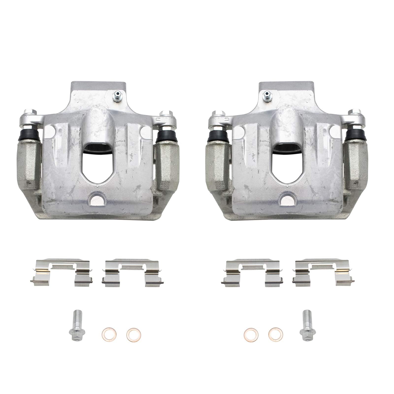 Trq Rear Brake Caliper Set Compatible With 04-07 Buick 02-09 Chevrolet Gmc 03-08 Isuzu 02-04 Oldsmobile 05-09 Saab