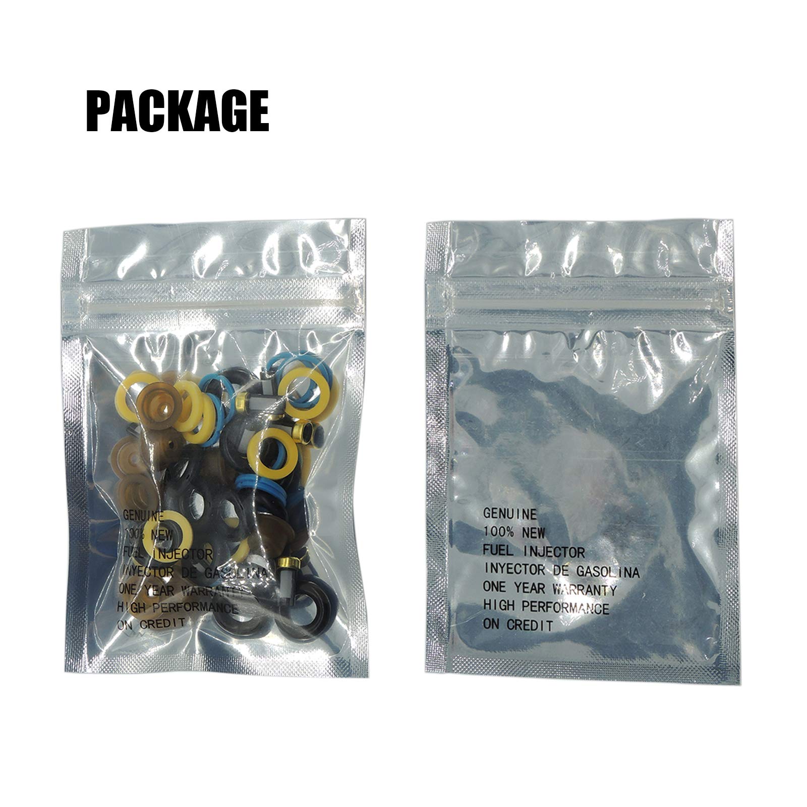 HiSport Fuel Injector Seal Kits Include O-rings, Pintle Caps, Seal Spacers and Filter Baskets Universal Repair Set Replaces 0280