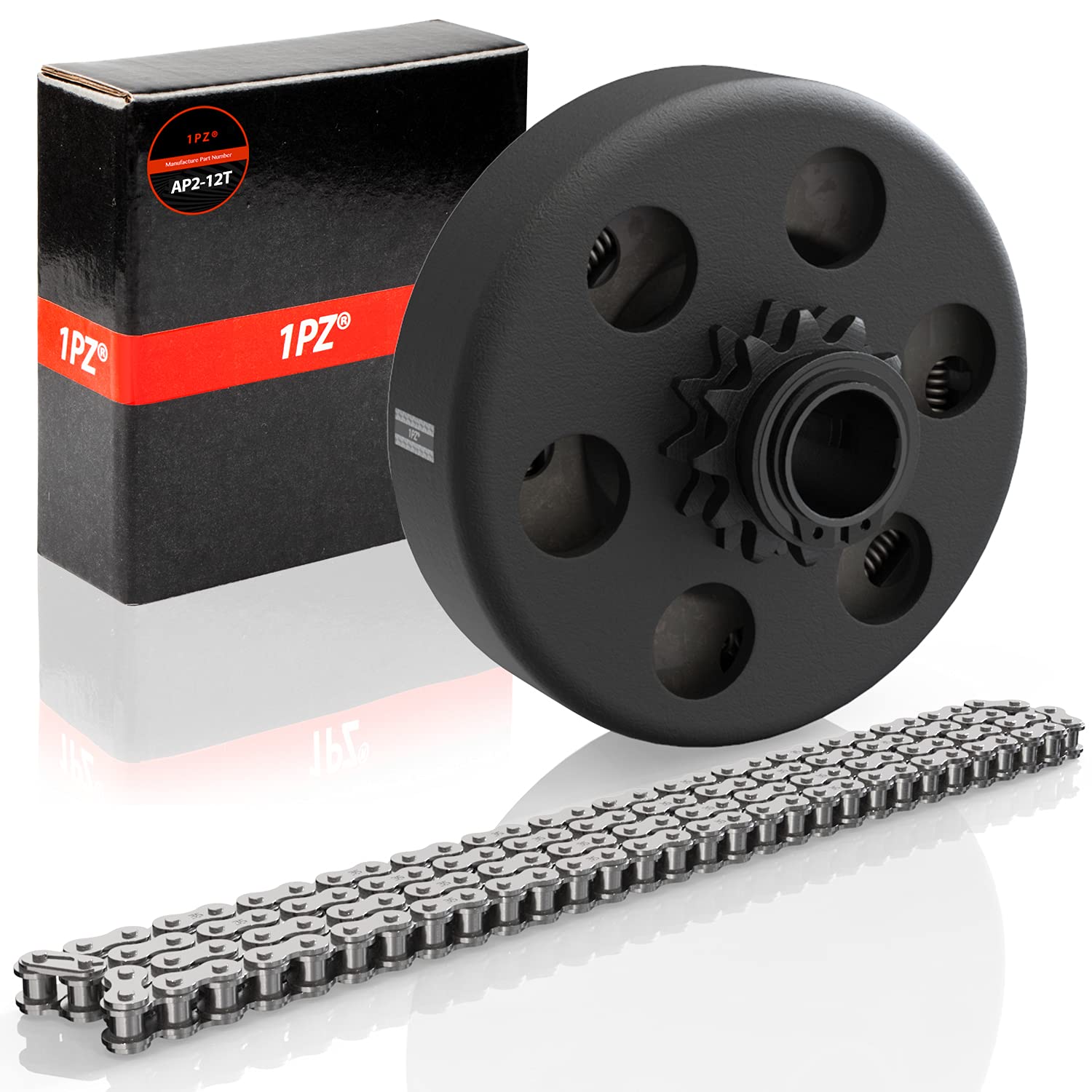 1Pz Ap2-12T Centrifugal Clutch 3/4' Bore #35 Chain 12 Tooth For Go Karts Mini Bike Replacement Parts 12T With # 35 Chain