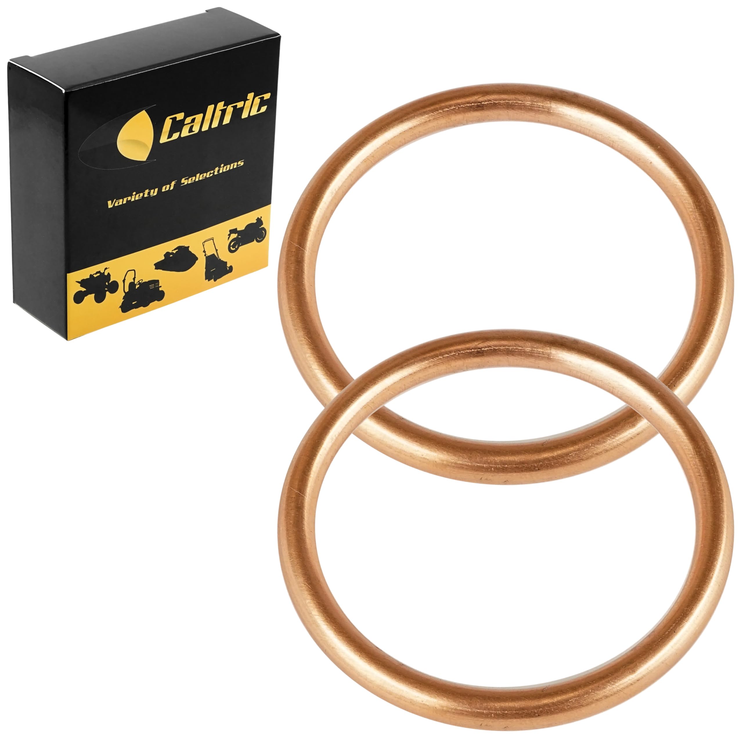 Caltric 2 Muffler Pipe Gaskets Compatible with Honda Vt750C Vt750Cd Shadow Ace 750 1998 2000 2002 2003