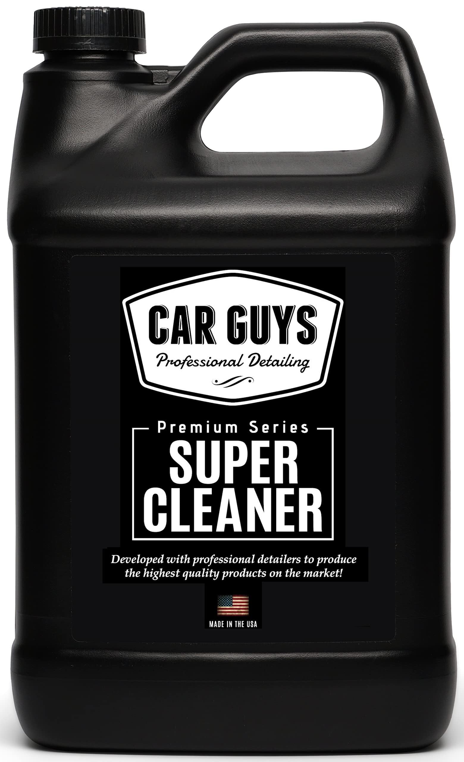 CAR GUYS Super Cleaner - 1 Gallon Interior Cleaner & Stain Remover for Leather, Carpet, Upholstery - Model 13