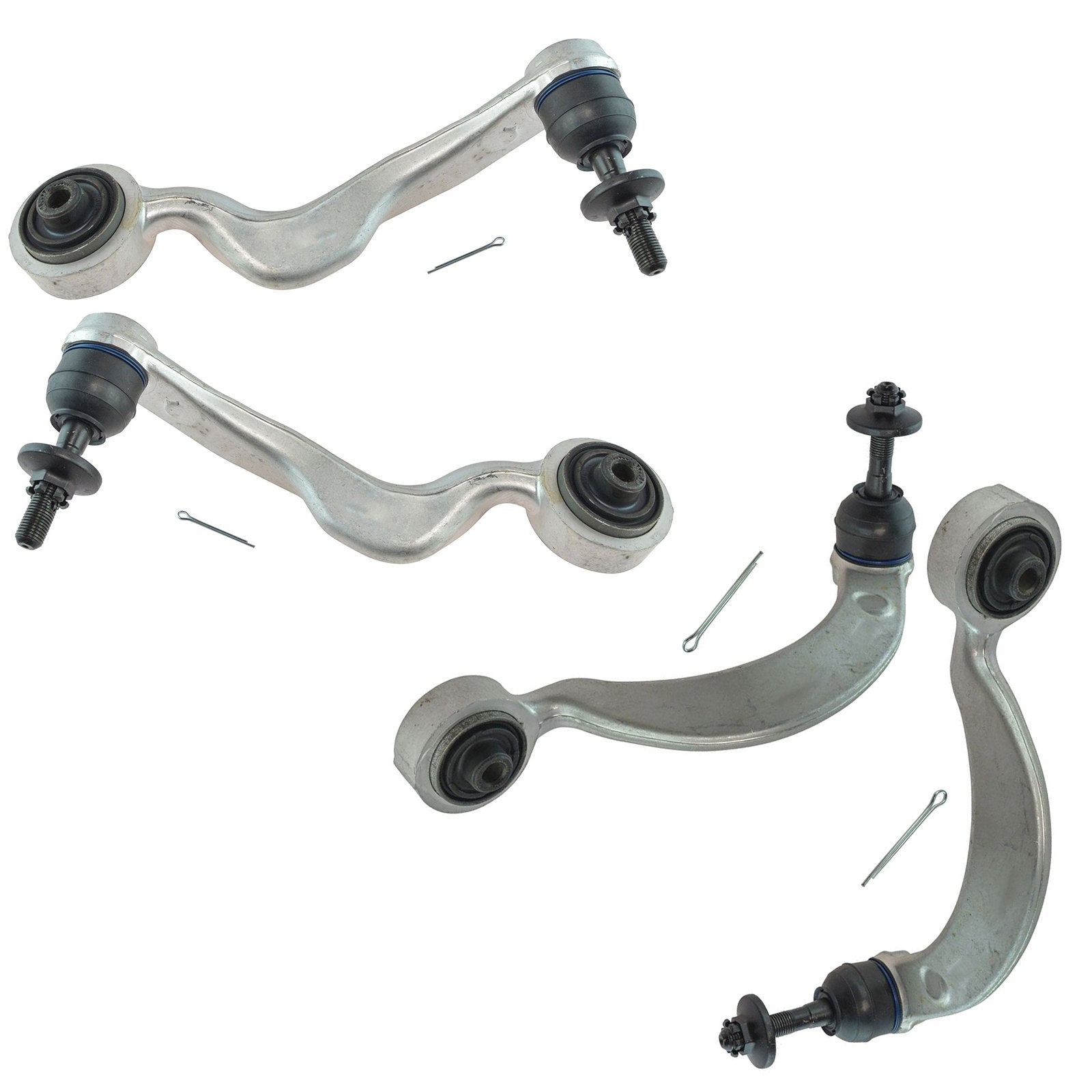 TRQ Front Upper Control Arm with Ball Joint Set Compatible with 2007-2017 Lexus LS460