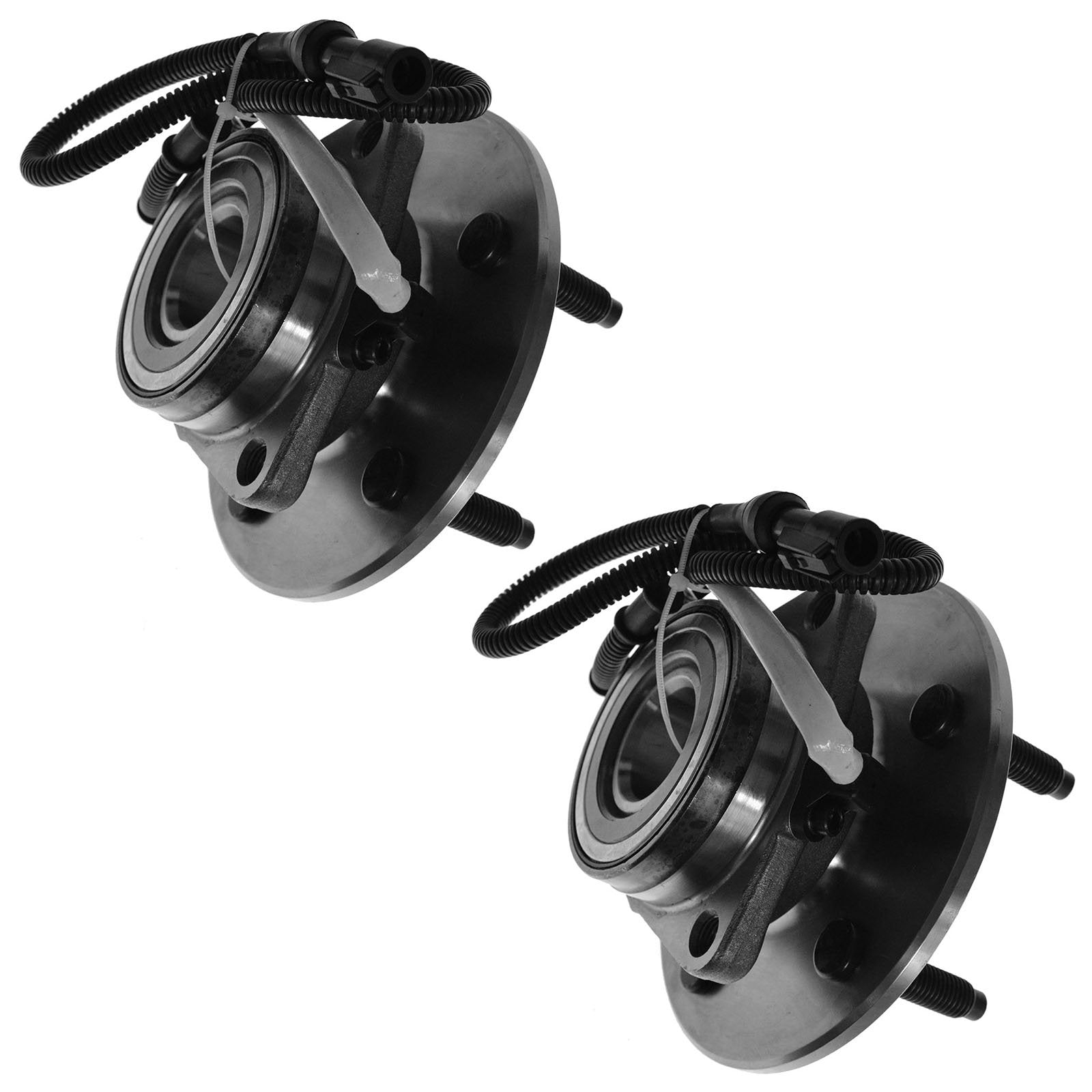 Trq Front Wheel Hub Bearings Assembly Set Compatible With 2000-2002 Ford Expedition Lincoln Navigator