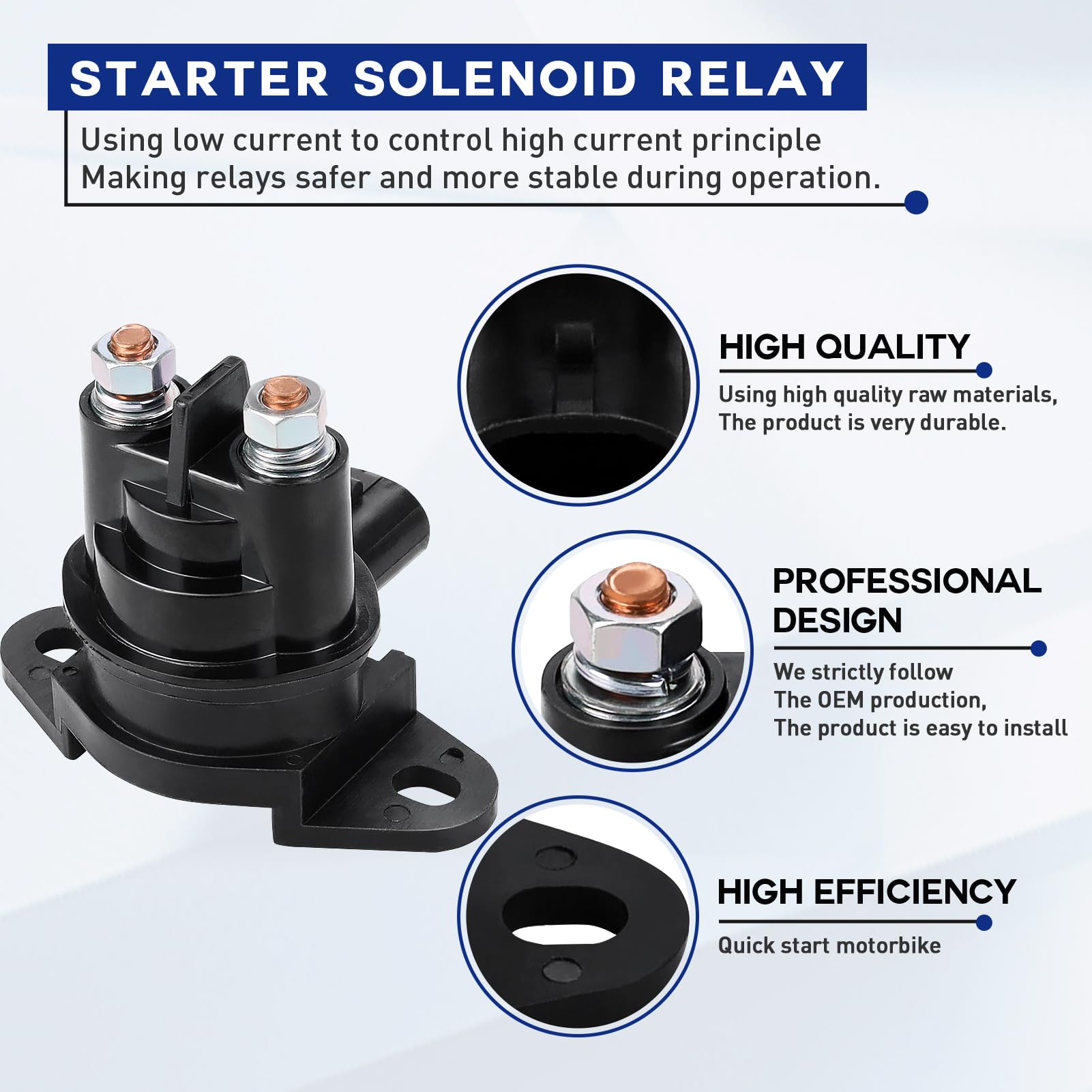 278001802 278003012 Starter Solenoid Relay for Can-am Defender HD5/8/10 500 800 1000 Maverick Max X3 1000R for Sea-doo xp GTI GT