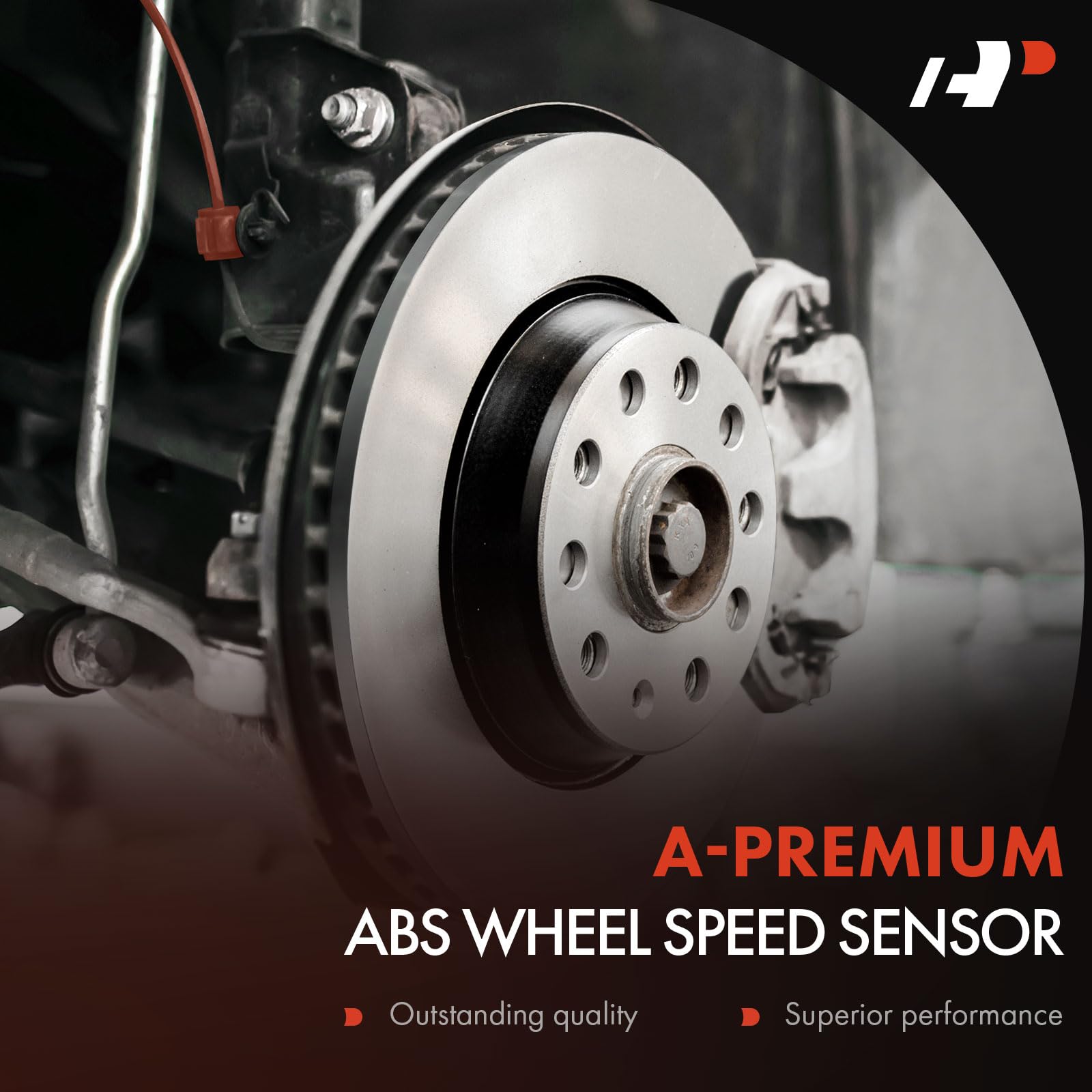 A-Premium Front Abs Wheel Speed Sensor Replaces 19259629, 22591939 - Compatible With Buick, Cadillac, Chevy, Oldsmobile & Pontia
