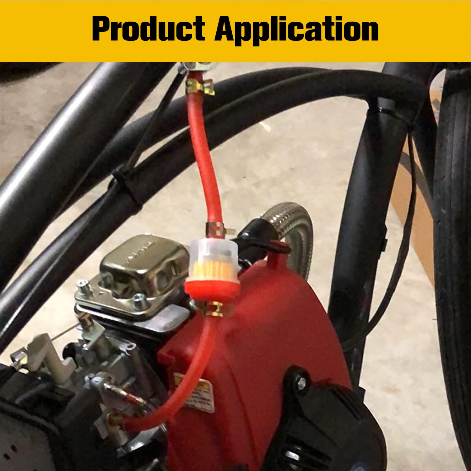 Gas Hose Line Fuel Filter Spring Clips for 110cc 50cc 125cc 150cc Kazuma Meerkat Redcat Falcon Taotao ATV Dirt Bike Scooter Quad