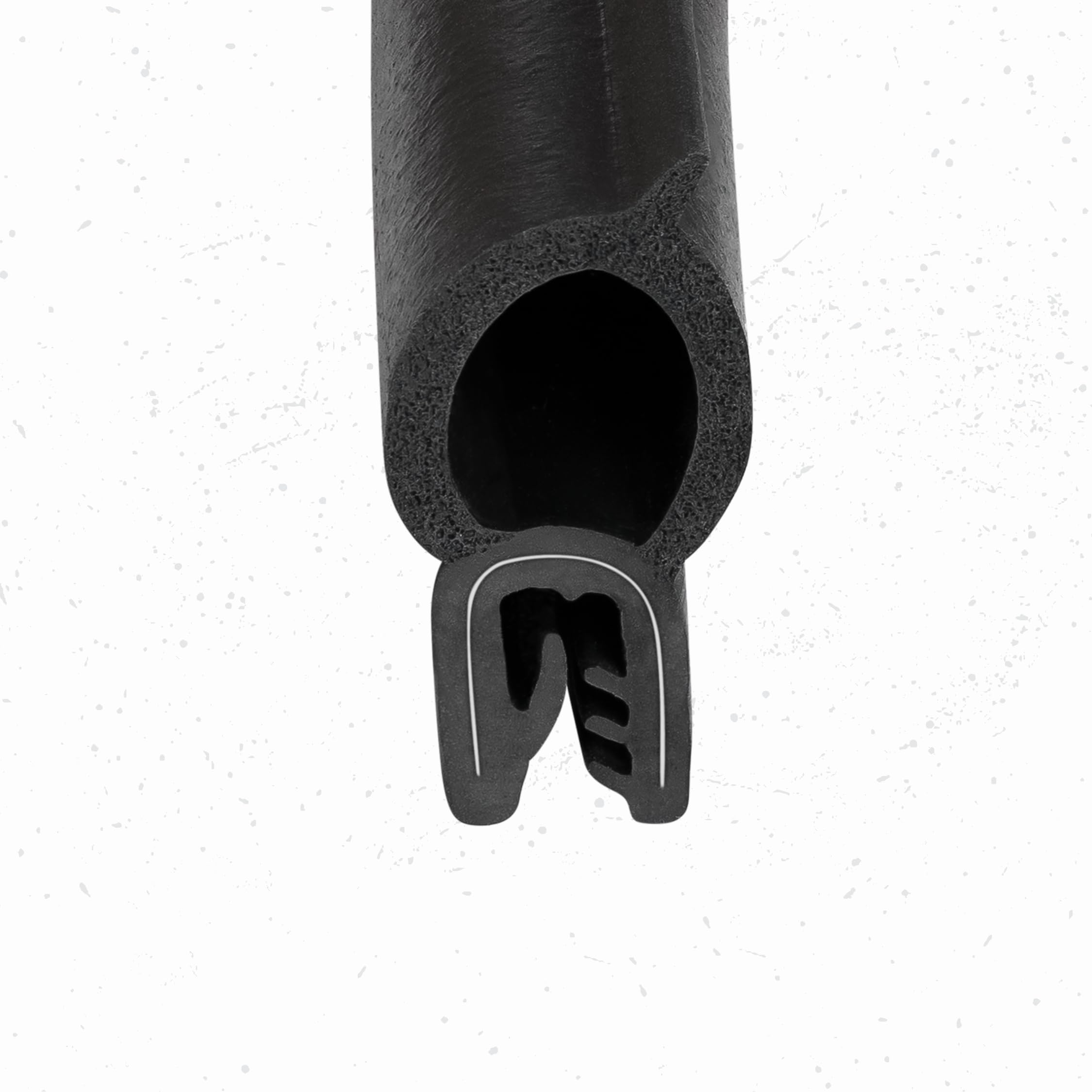 Vertical Bulb Trim Seal Bulb Diameter: 0.5'' Grip Range: 0.039'' To 0.14'' | Trunk, Boot, Lid, Hood, Hatch Rubber (100 Feet)