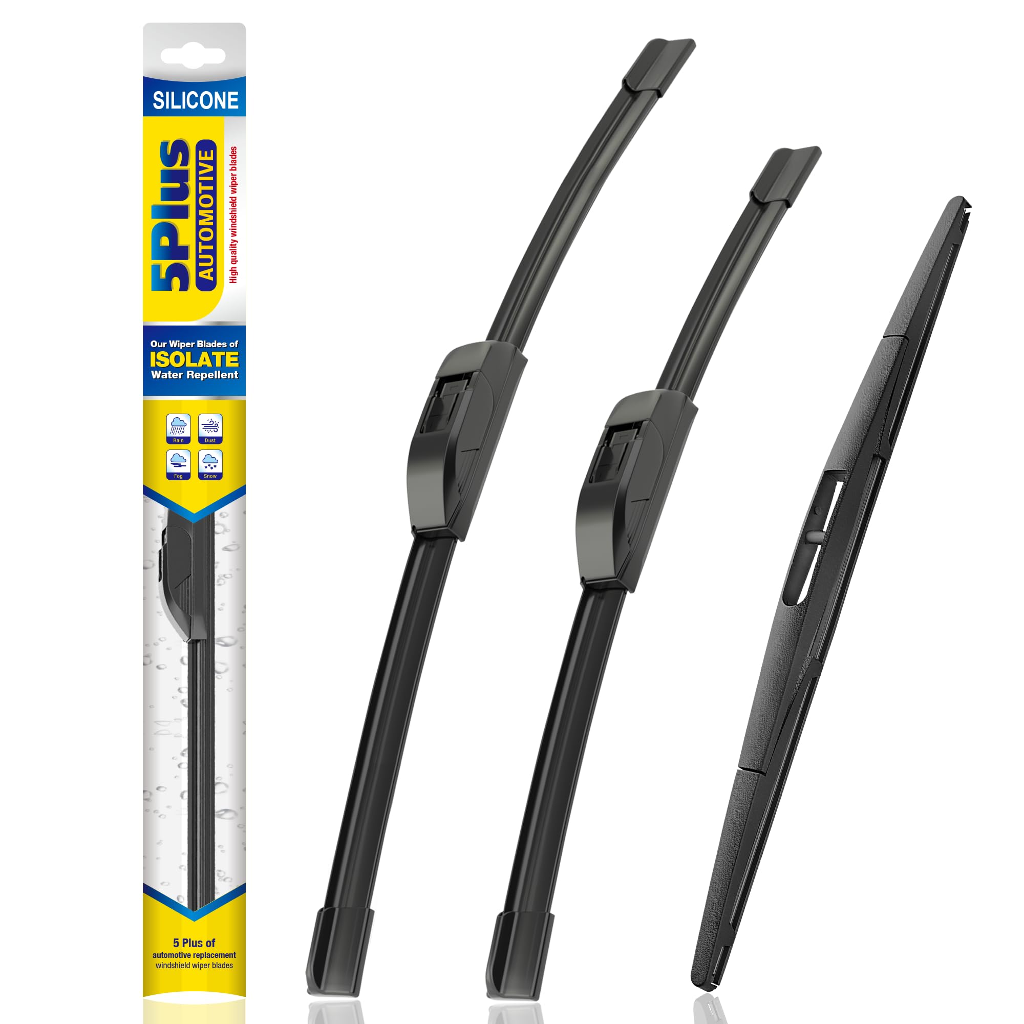 5 Plus Silicone Windshield Wipers Replacement For 2009-2013 Subaru Forester/2005-2008 Subaru Legacy/2005-2009 Subaru Outback Wip