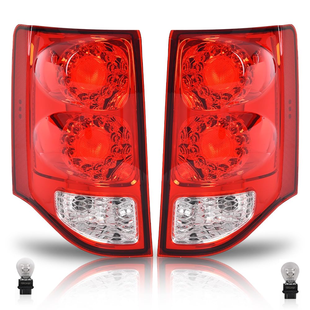 DOTCOM Tail Lights Assembly Compatible with Chevy Suburban 1500 2007-2014, Fit Chevy Suburban 2500 LTZ 2007 w/Harness Left Side 