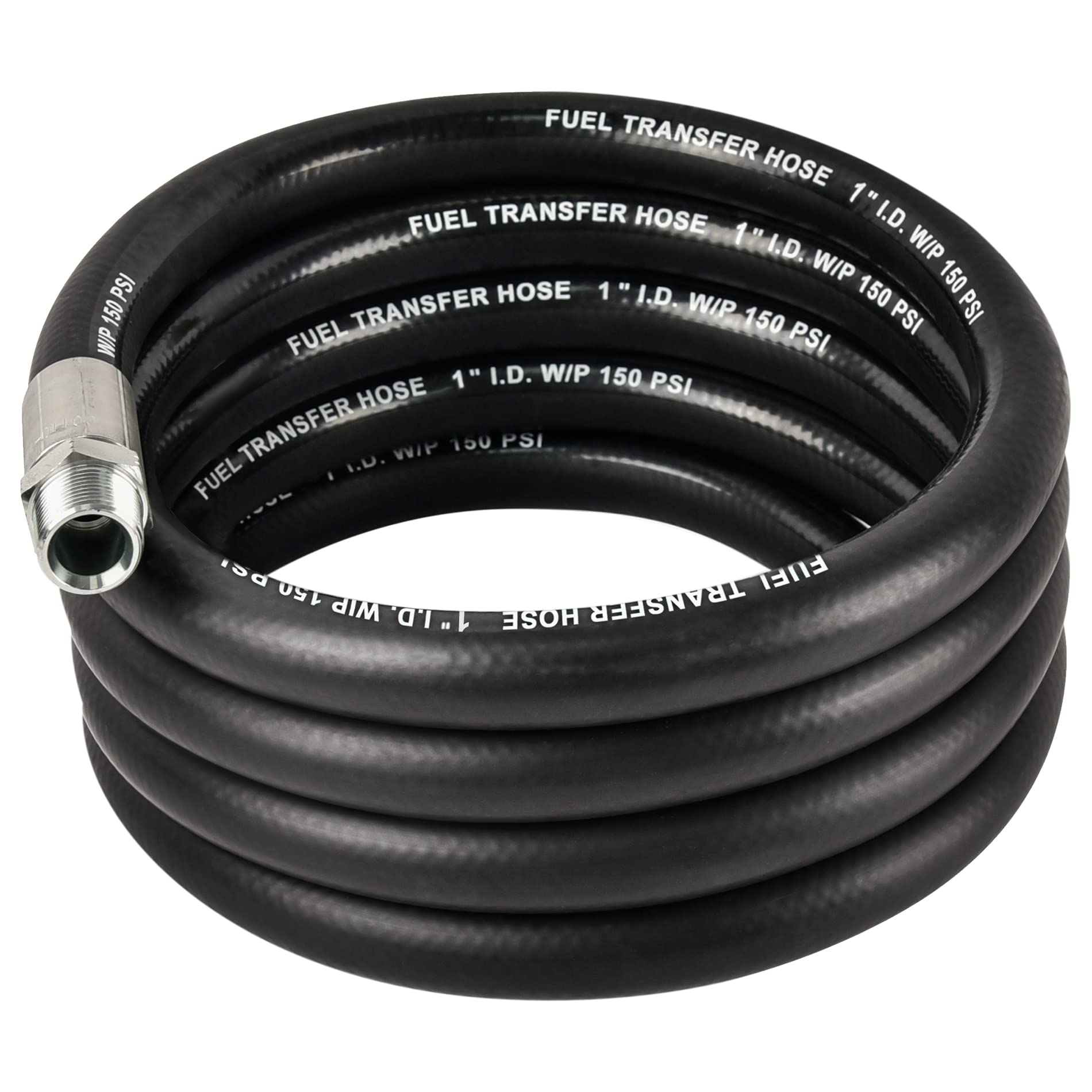 Evil Energy 1'' Fuel Transfer Hose 20Ft,Farm Fuel Hose For Dispensing Diesel Gasoline Kerosene Biodiesel
