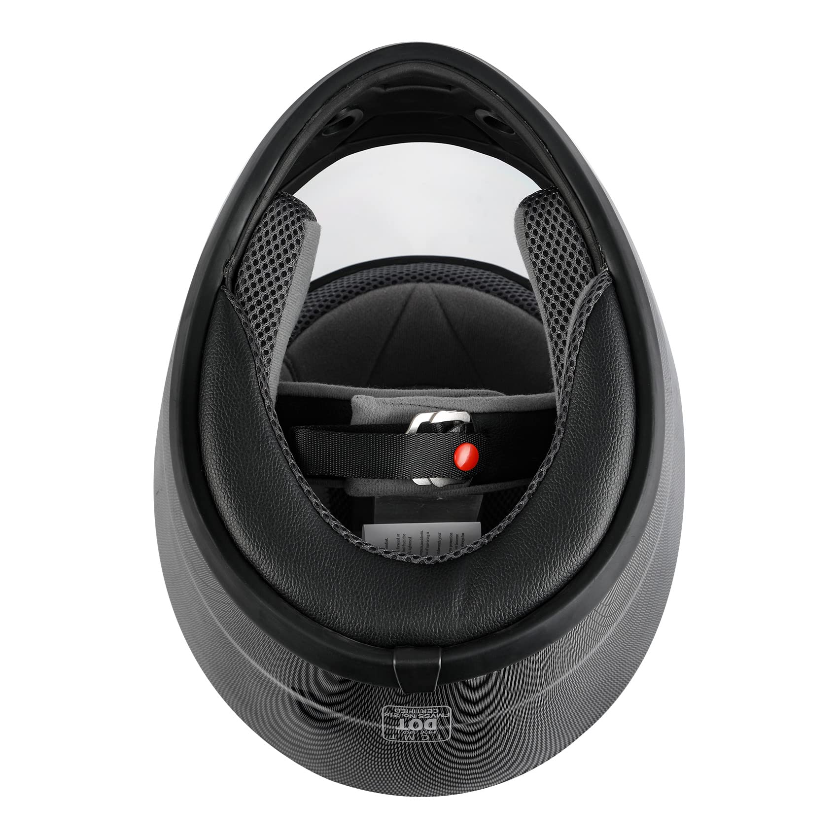 TCMT Gloss Black Full Face ATV/Dirt Bike Helmet - Medium, Polycarbonate, Flip-up Design with Open Face Sun Shield