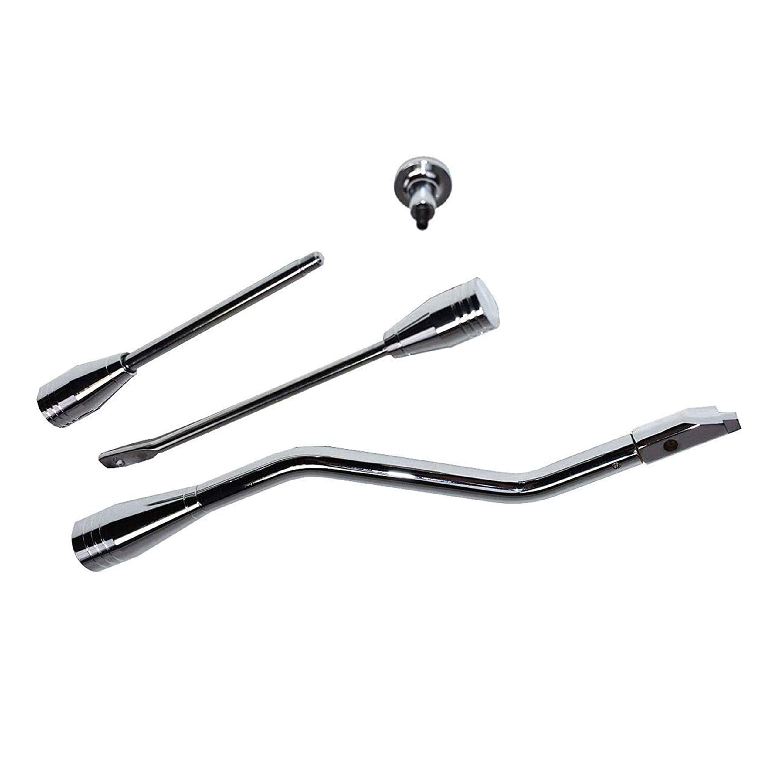 A-Team Performance - Shifter Lever Turn Signal Hazard Tilt Kit Car And Truck Billet In Chrome Column Dress Up Kit - Compatible W