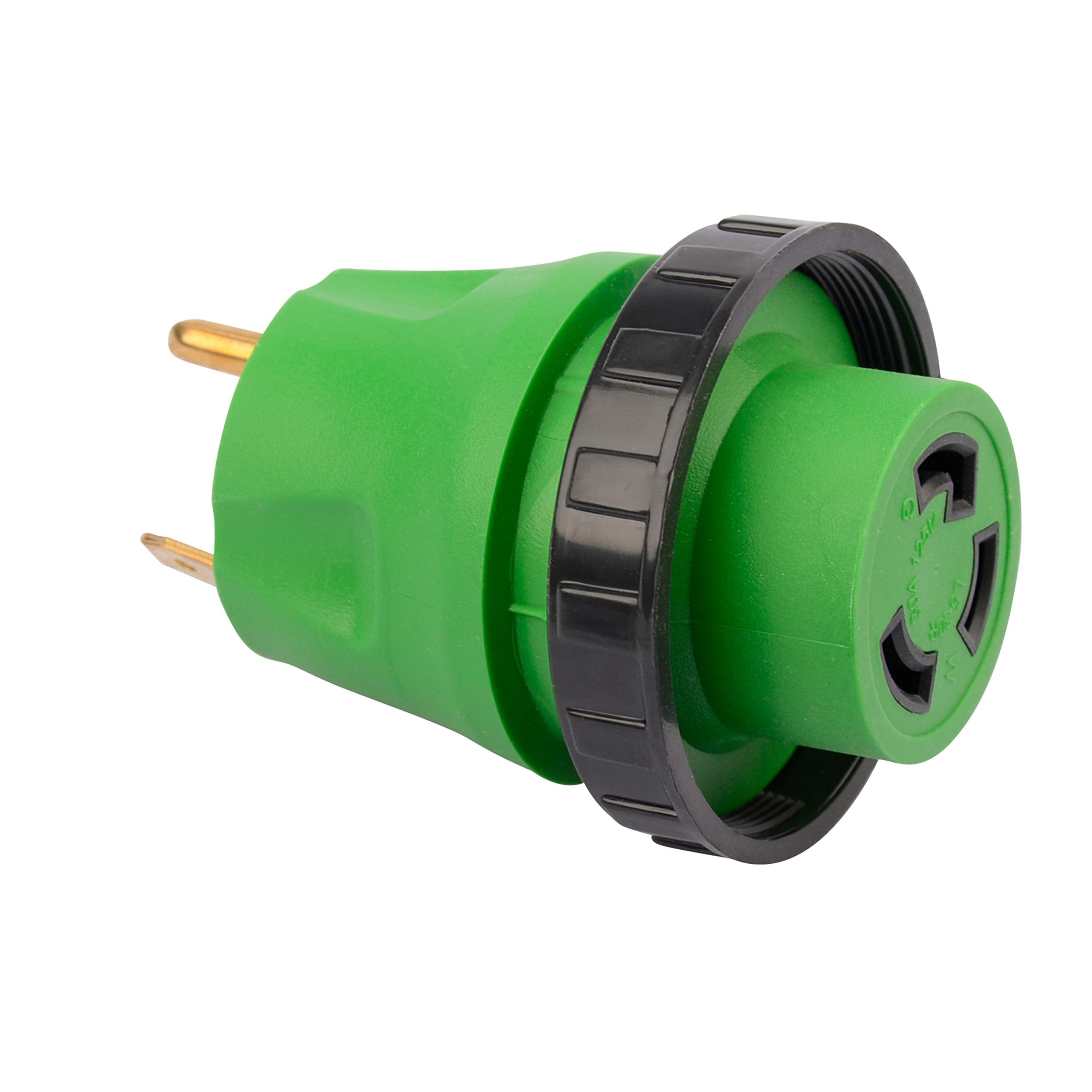 Rvguard 30 Amp To 30 Amp Rv Adapter With Locking Connector, Tt-30P Male To L5-30R Female Plug