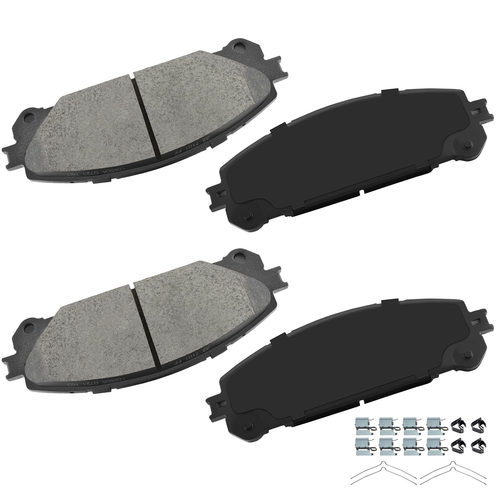 Front Ceramic Brake Pads Kits 4Pcs Fit For Lexus Nx0T,Nx300,Nx300H,10- For Lexus Rx350,18- For Lexus Rx350L,10-18 For Lexus Rx45