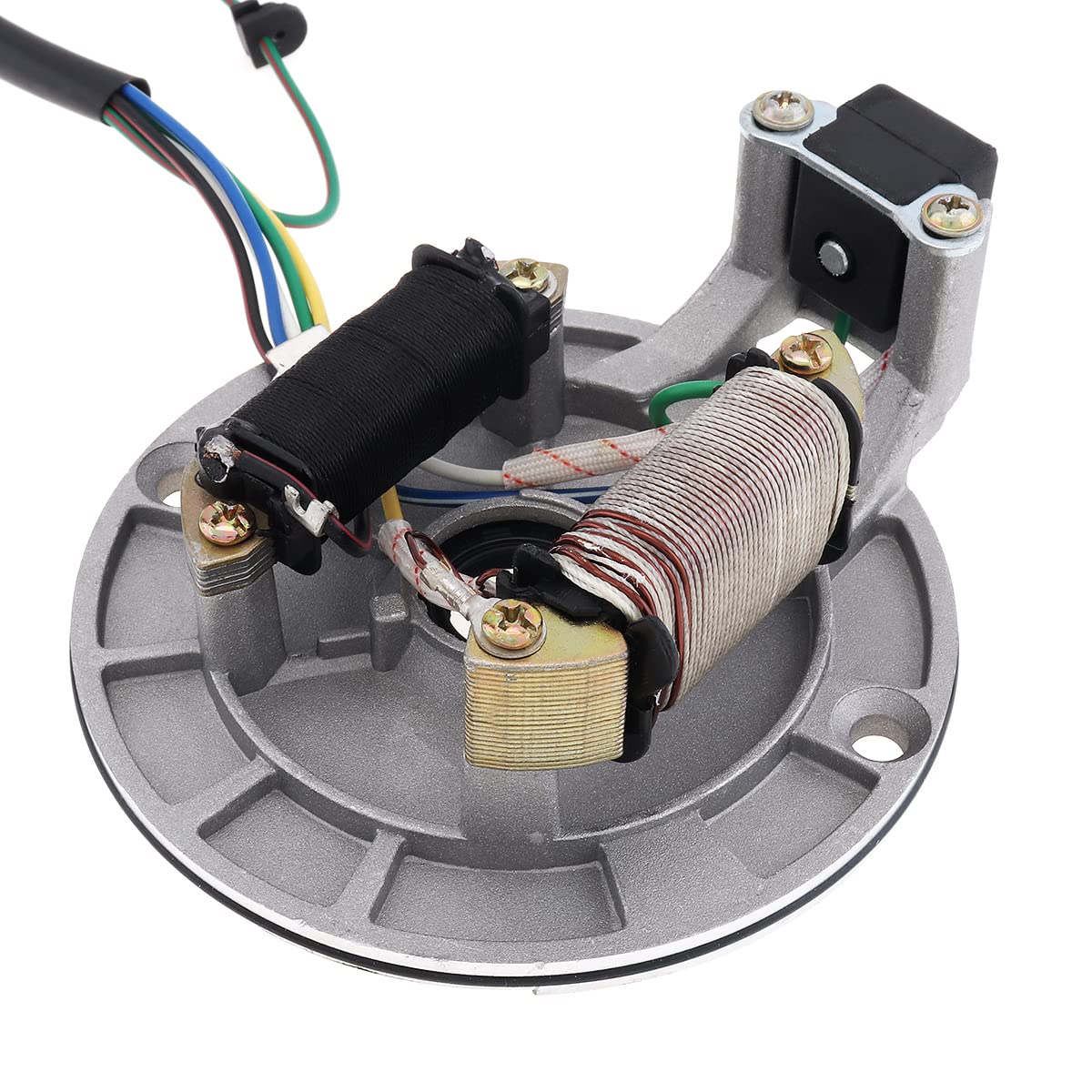 Windance 2 Coil Ignition Magneto Stator Plate for 50cc-125cc Chinese Dirt Bikes, Model XLL_AUP_506, ATV Quad Compatible
