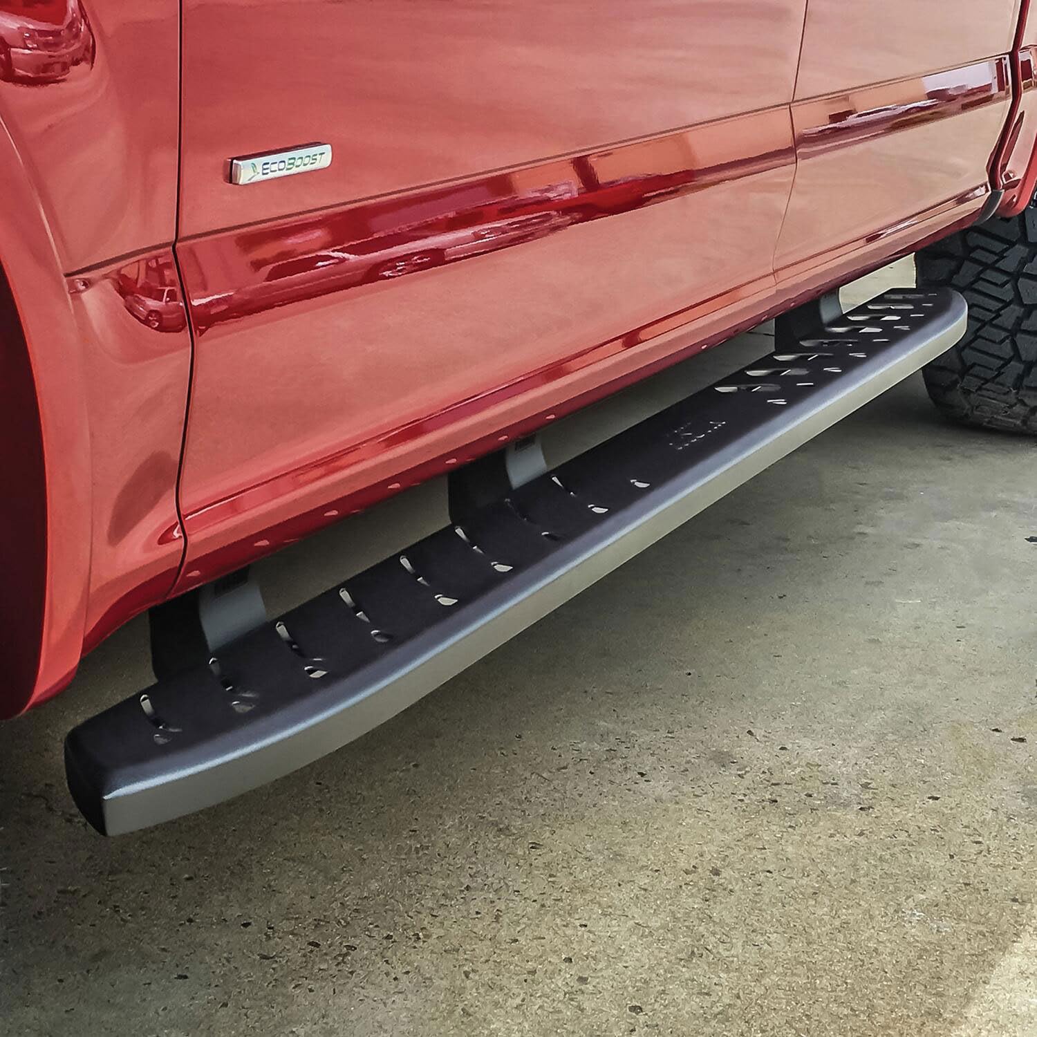 Westin 28-81095 Thrasher Running Boards Fits 2015-2024 F150 2017-2024 F250 F350 Crew Cab Textured Black Pair