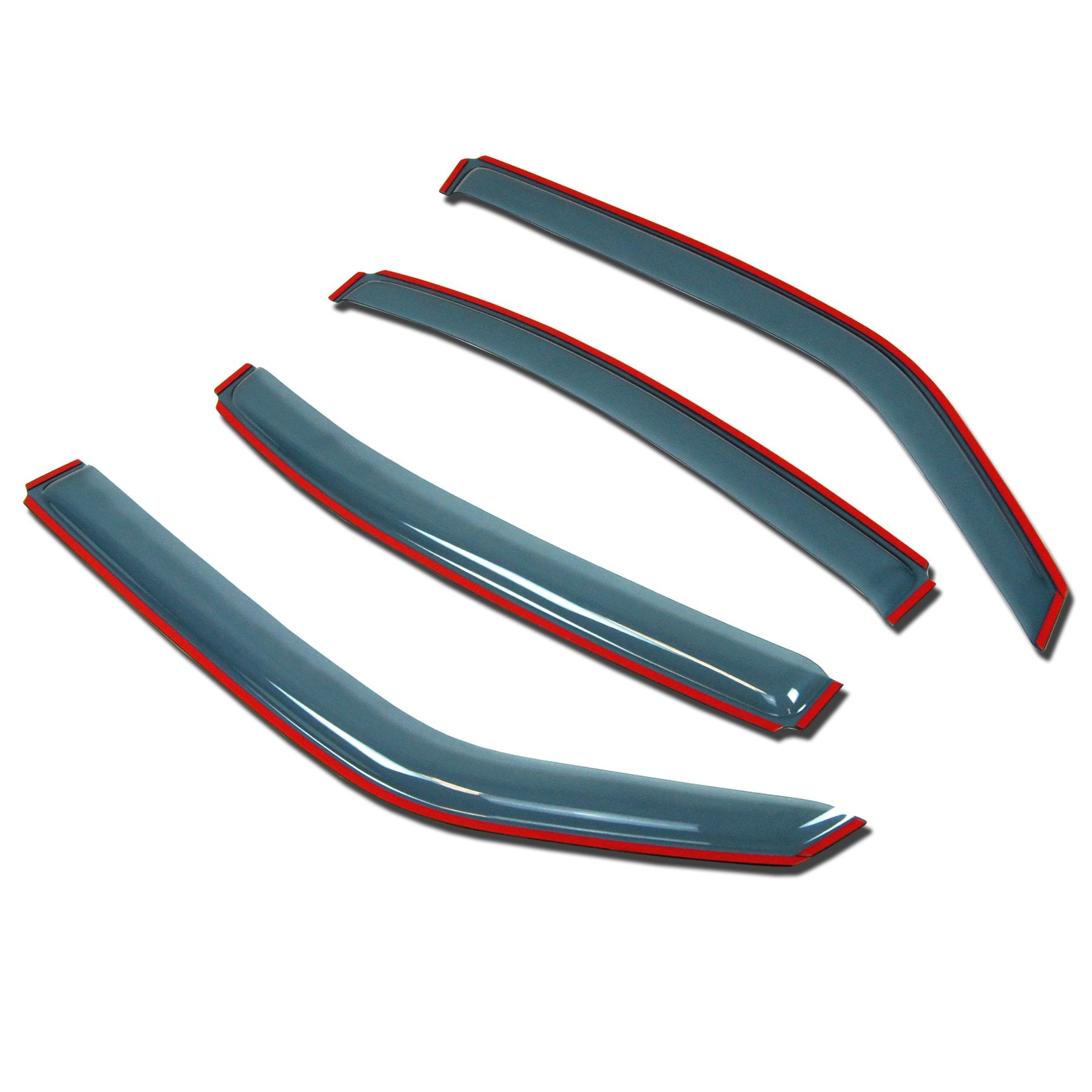 Tuningpros In-Channel Window Vent Visors Rain Guards Compatible With Nissan Titan Crew Cab 2004-2015 | Side Window Wind Deflecto