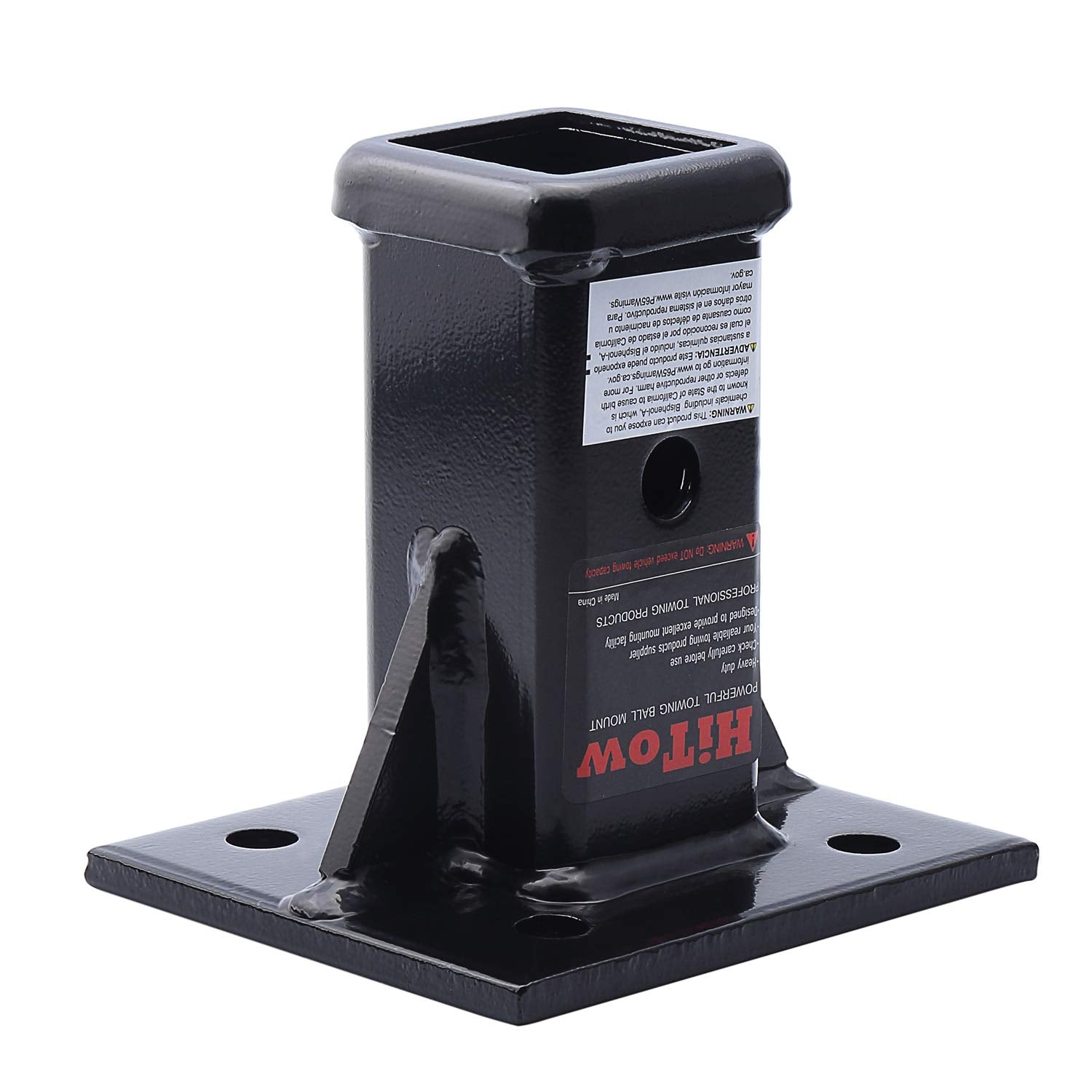 HITOWMFG 2'' Bolt-On Receiver Opening Hitch Tube