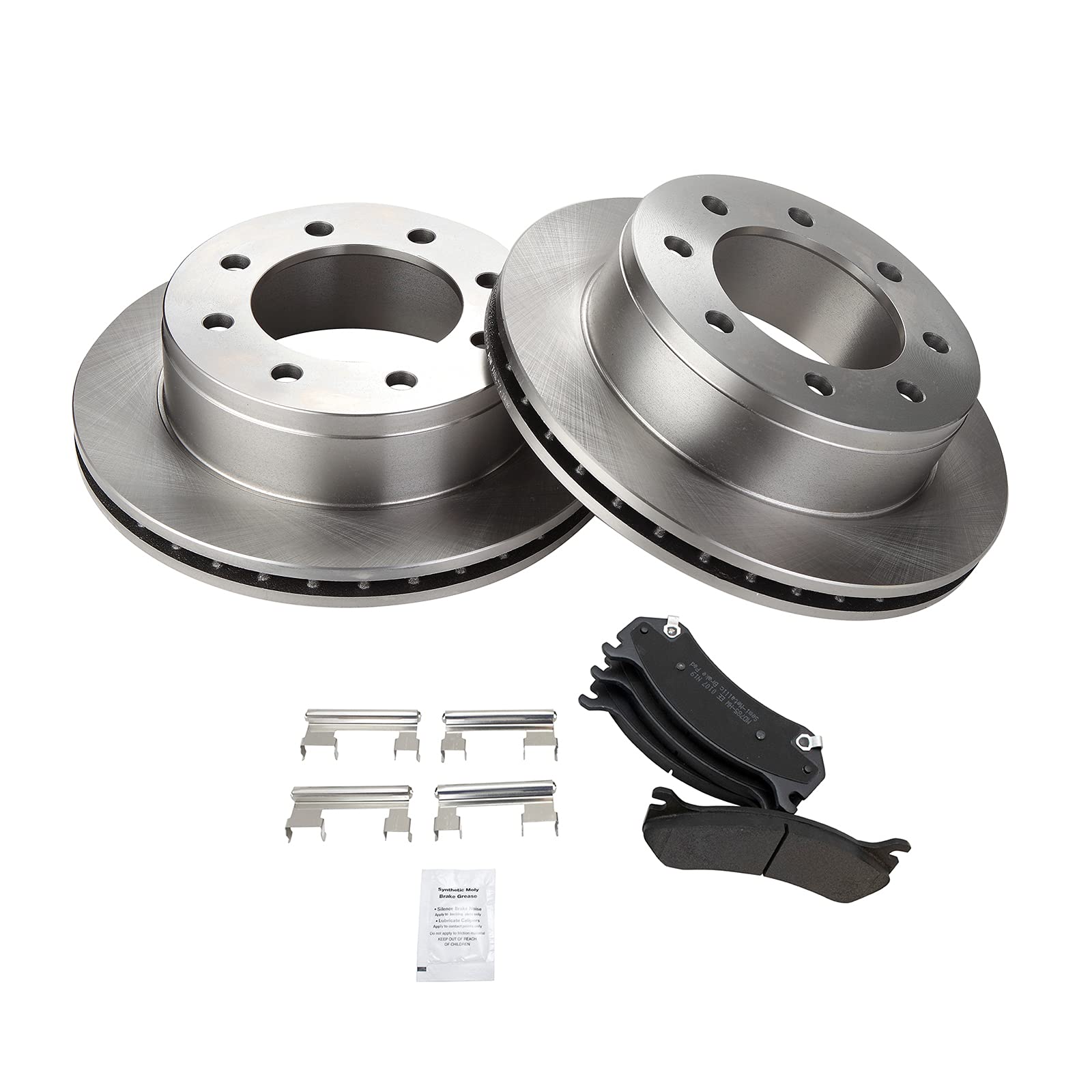 Trq Rear Disc Brake Pads & Rotors Kit Posi Metallic For Chevy Pickup Truck